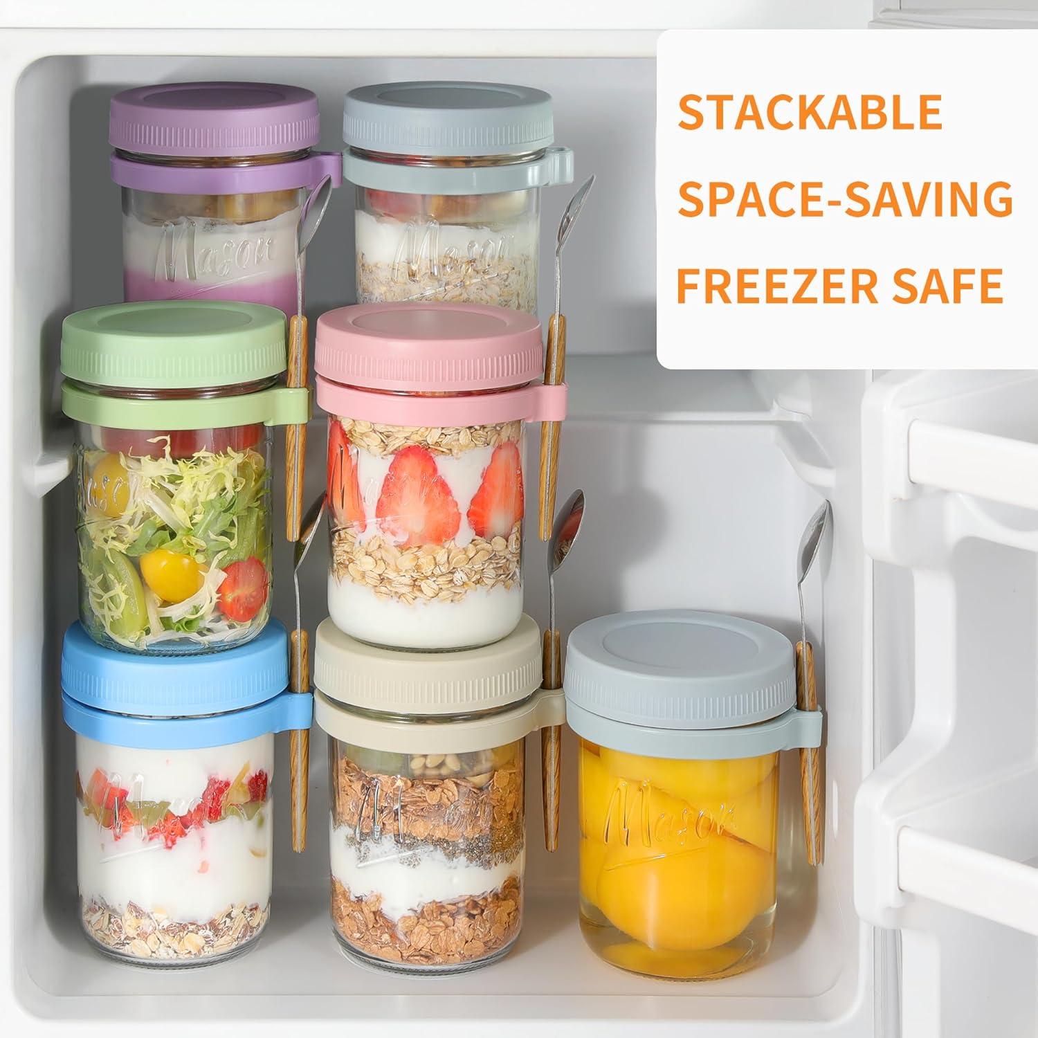 Paquete de 4 Tarros de Vidrio Herméticos 473 ml Xyptorix