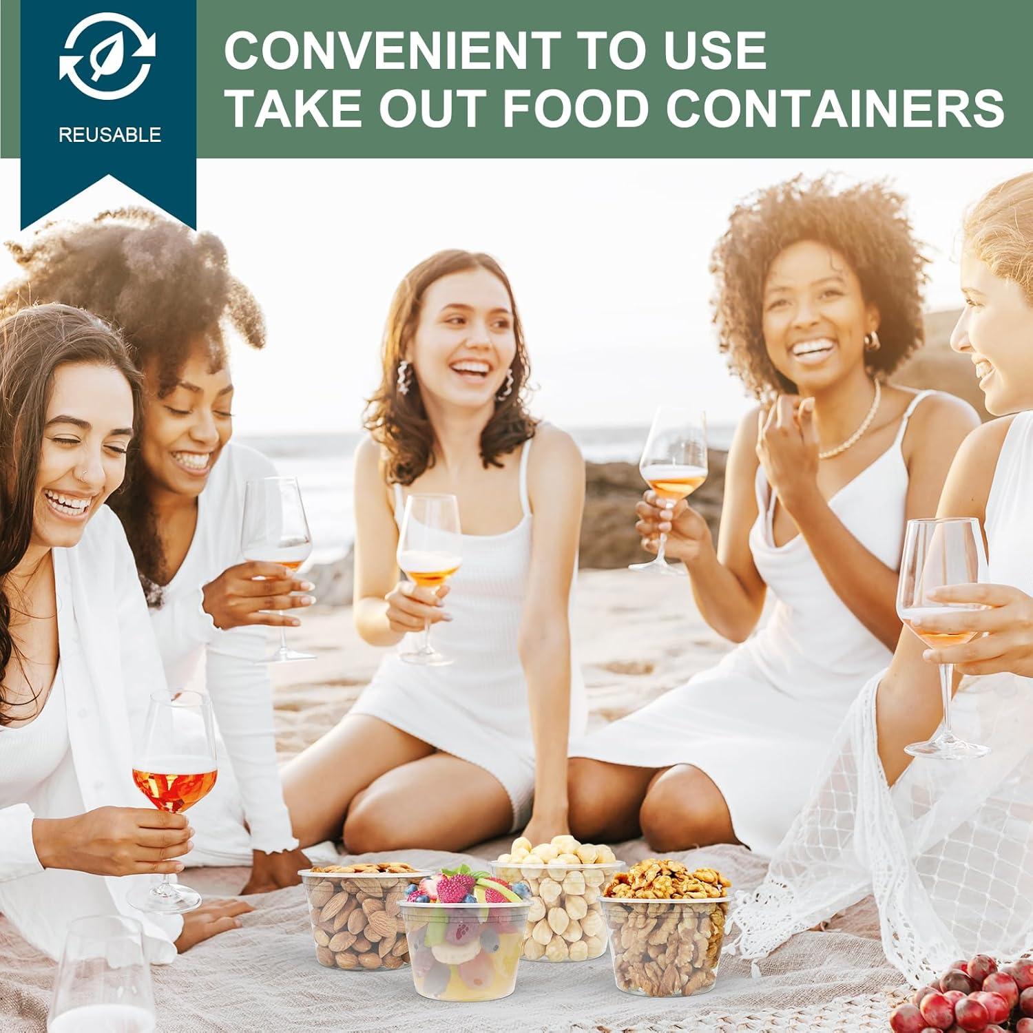 Contenedores Deli VIVIGU 473ml 24 Set - A Prueba de Fugas