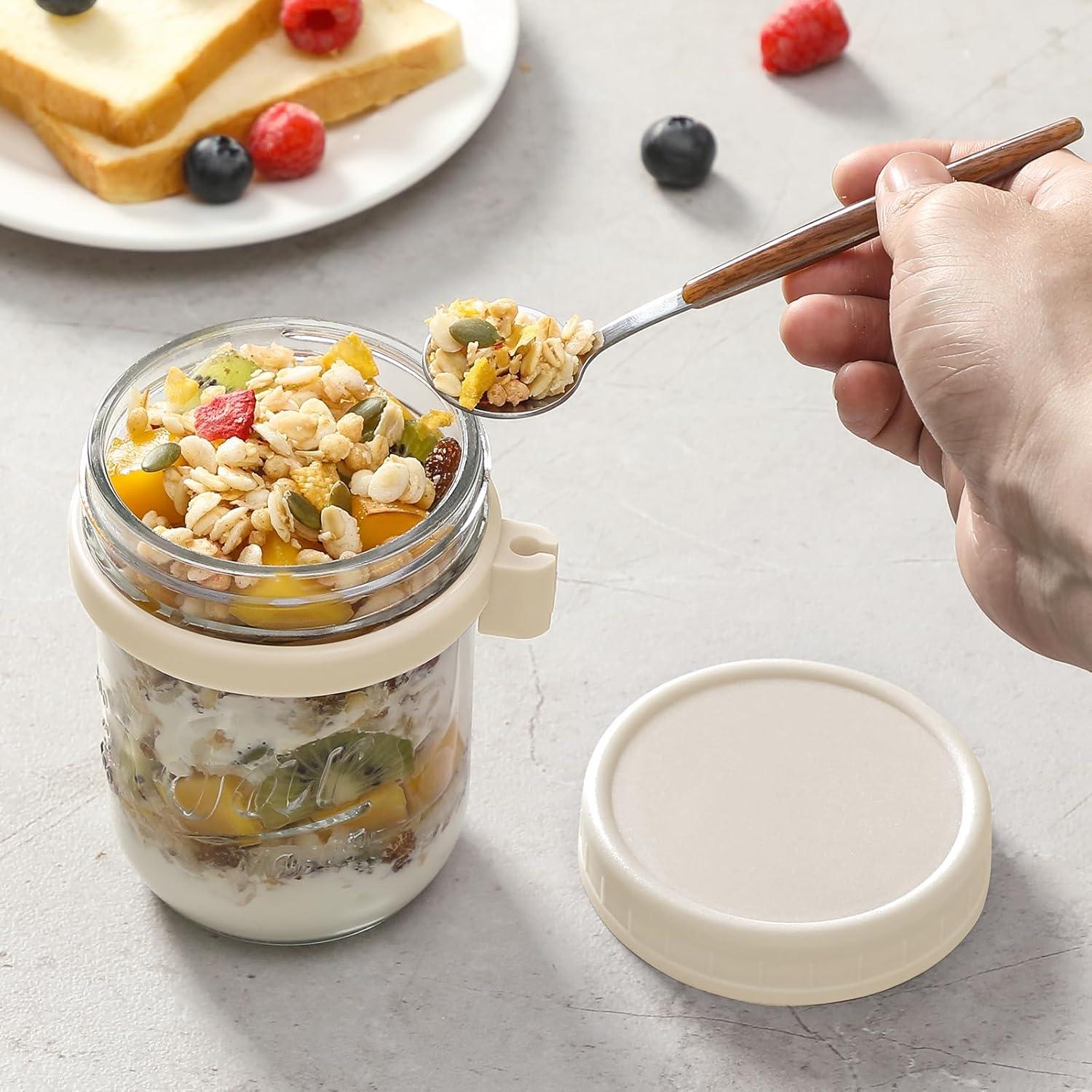 Tarros de Cristal Mason LANDNEOO 473 ml 4 Pack con Tapas