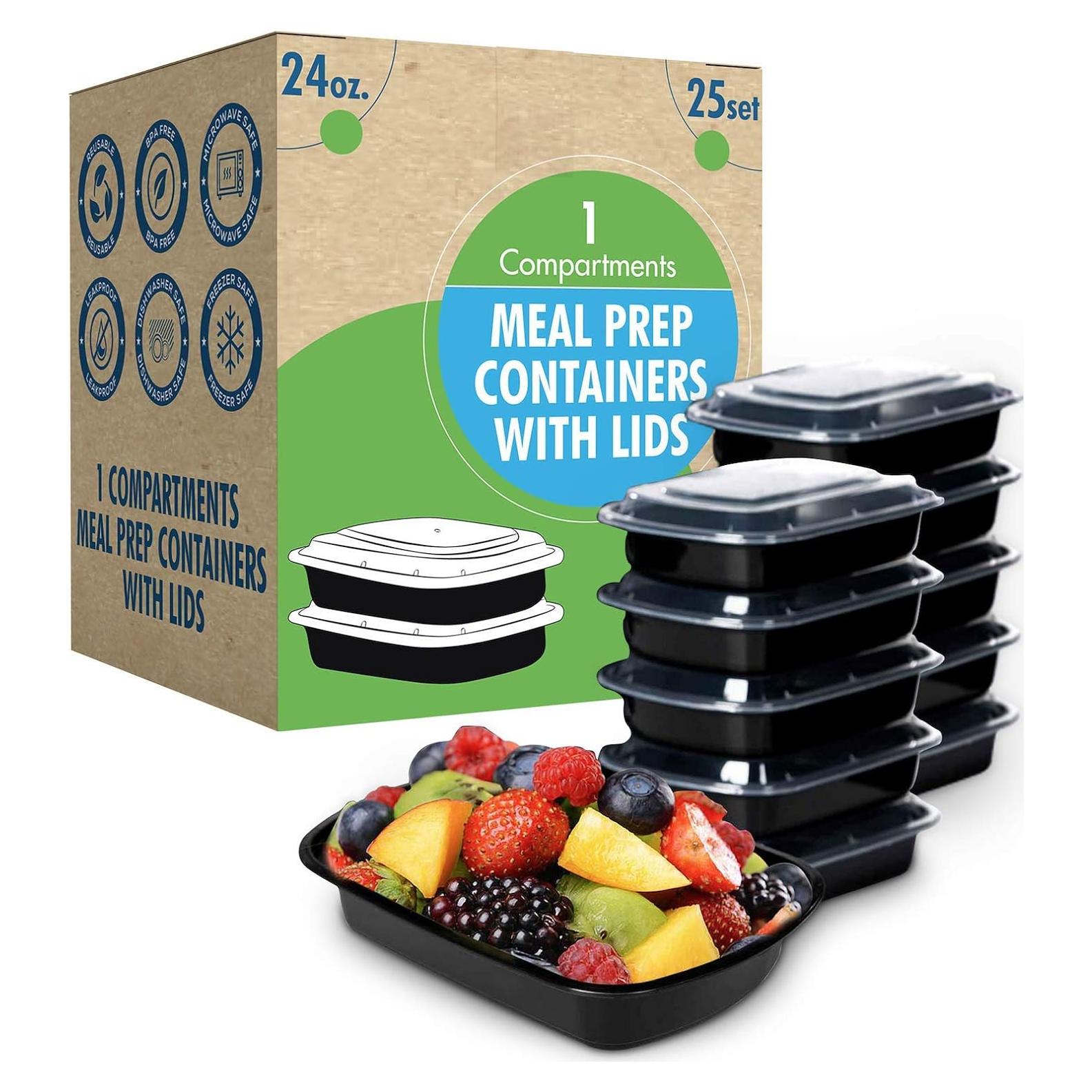 Contenedor de Comidas Reutilizable SafeWare 24oz 25 Set