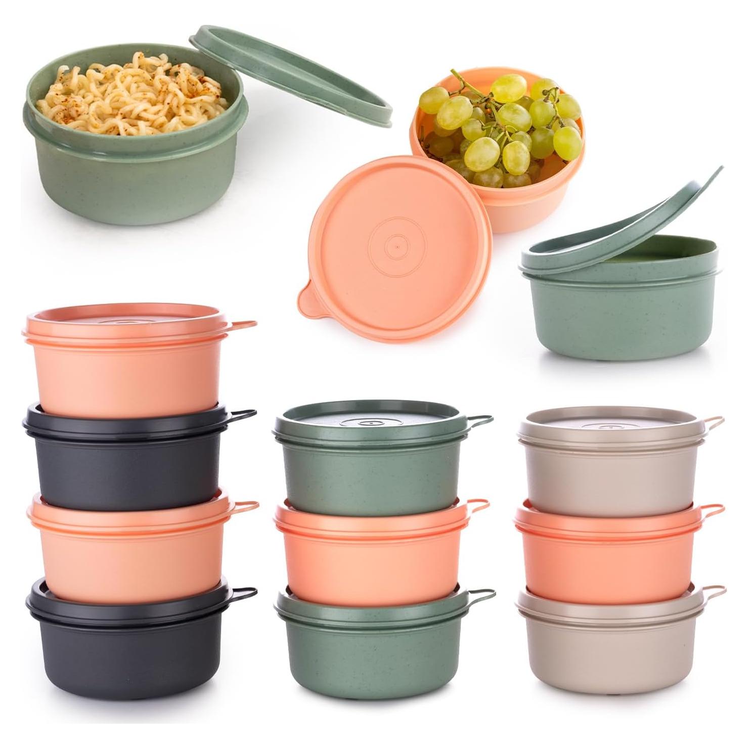 Set de 10 Contenedores Redondos Eynel 9 oz A Prueba de Fugas