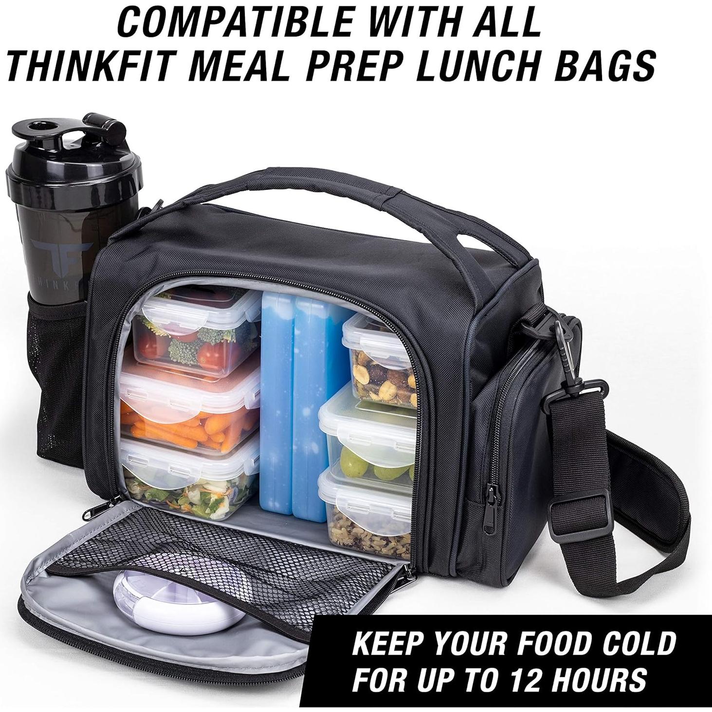 Contenedores de Comida ThinkFit 6 Piezas Herméticos 1.5 y 2.5 Tazas