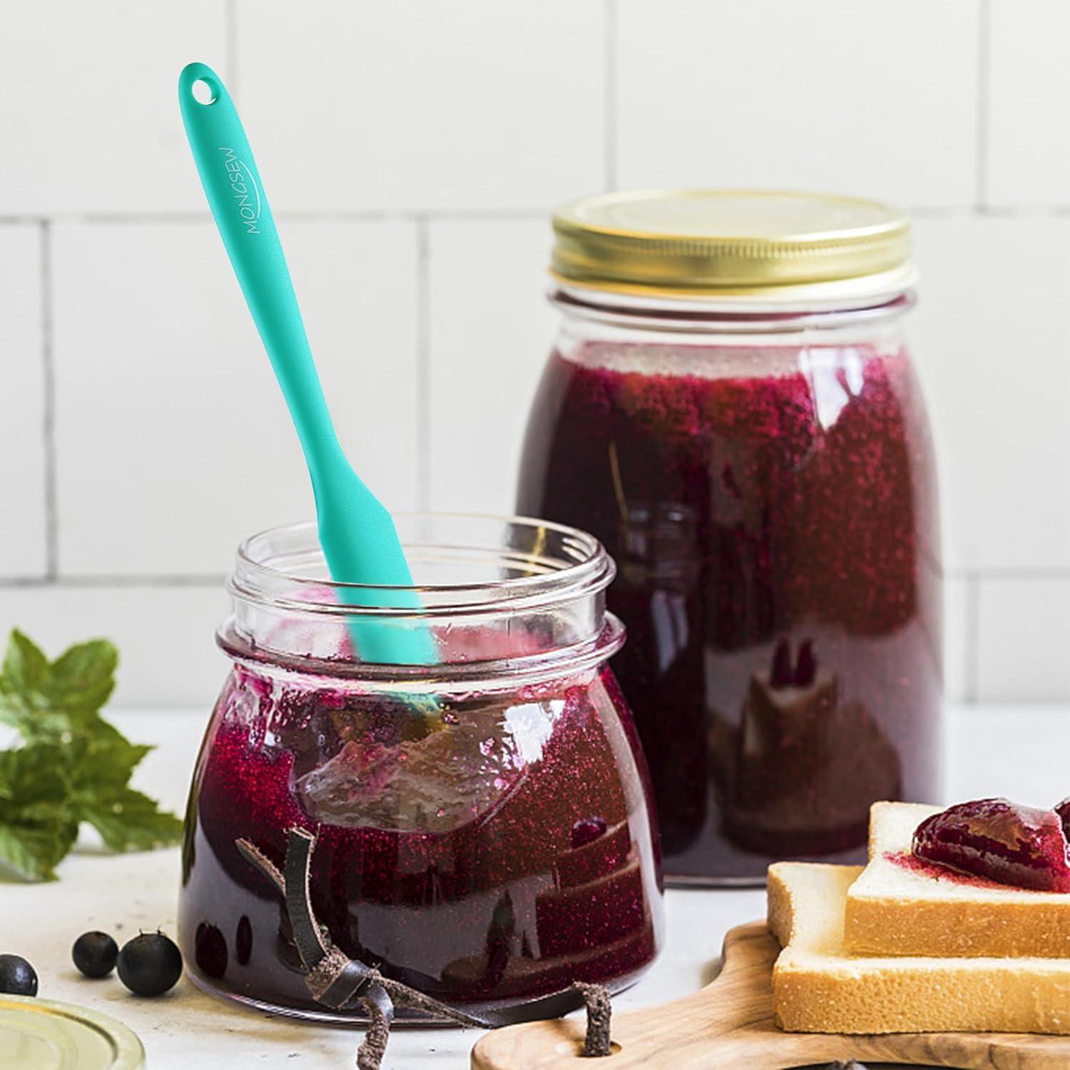 Conjunto de 6 Espátulas de Silicona MONGSEW Resistente al Calor
