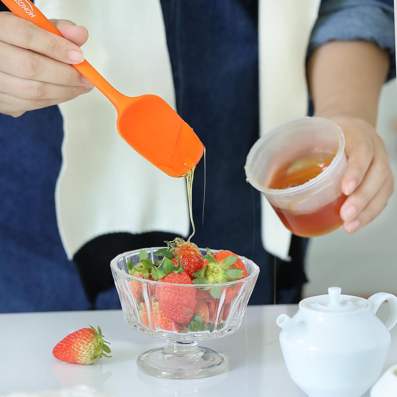 Conjunto de 6 Espátulas de Silicona MONGSEW Resistente al Calor