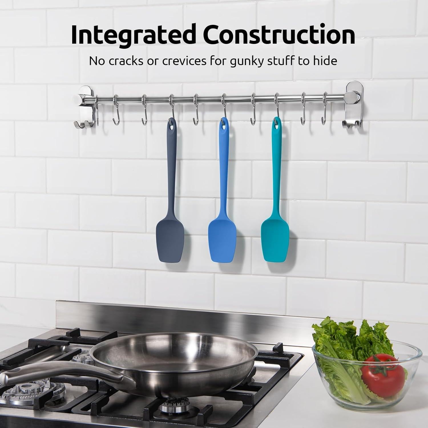 Juego de Espátulas de Silicona U-Taste, 3 Piezas, Grado Alimenticio