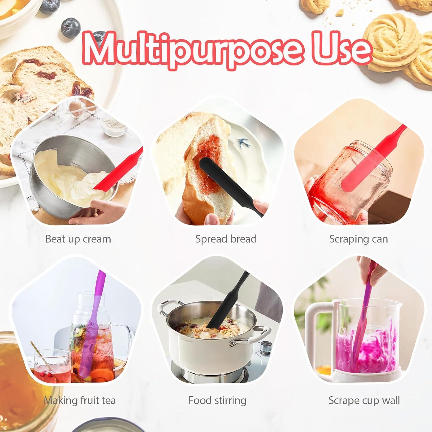 Juego de 3 Espátulas de Silicona YZRIZX Resistente al Calor