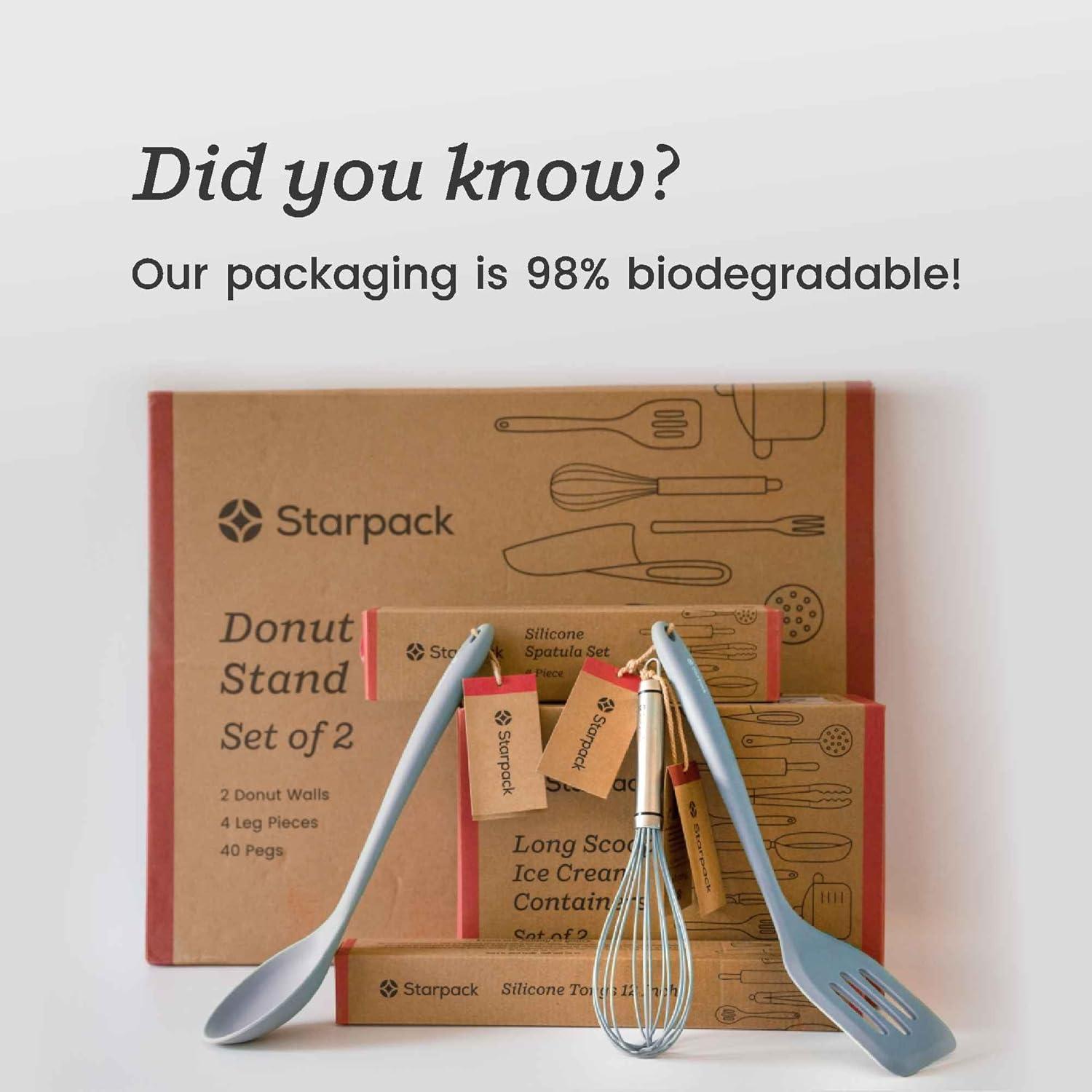 Juego de Espátulas de Silicona StarPack 4 Pzs Resistente al Calor