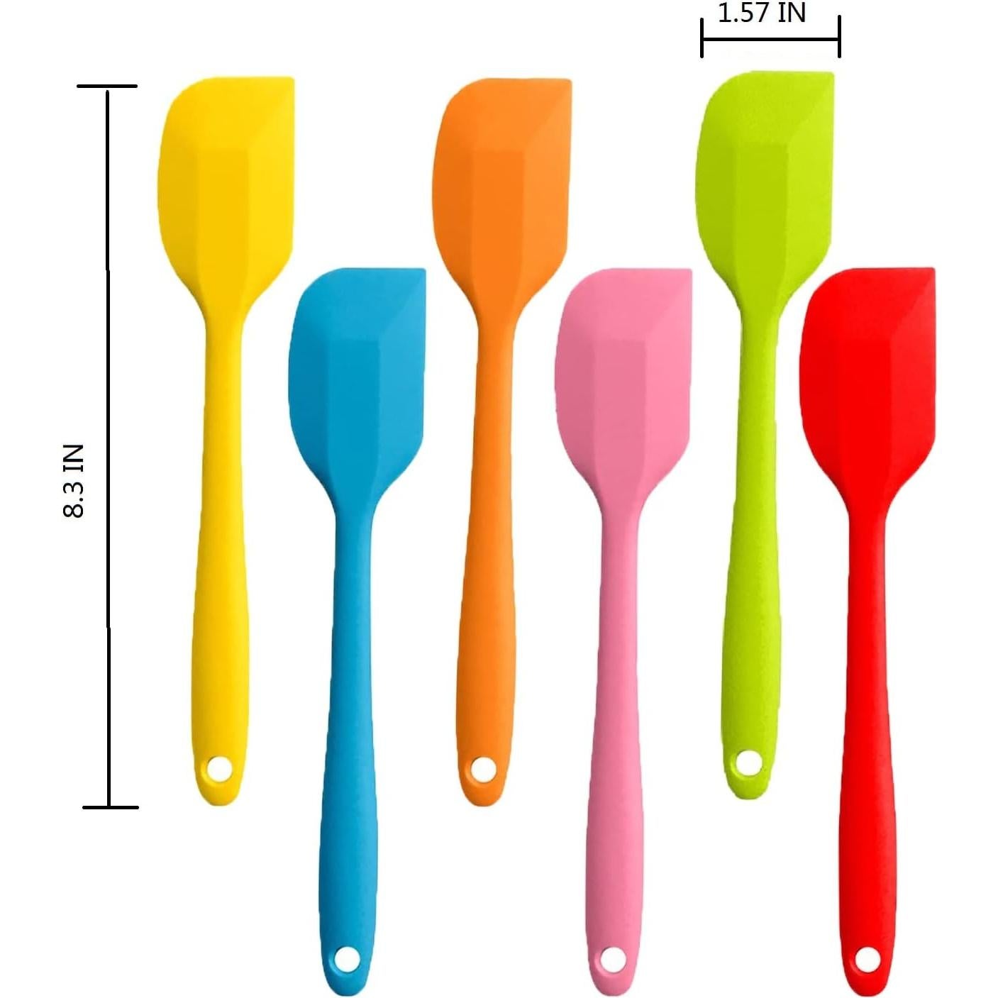 8 Espátulas de Silicona KAKAMINA Antiadherentes 21.6 cm