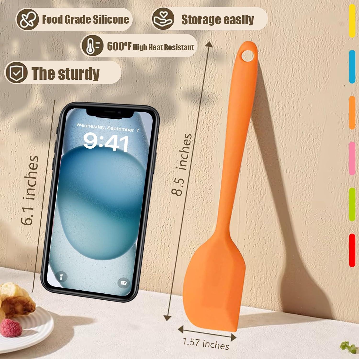 8 Espátulas de Silicona KAKAMINA Antiadherentes 21.6 cm