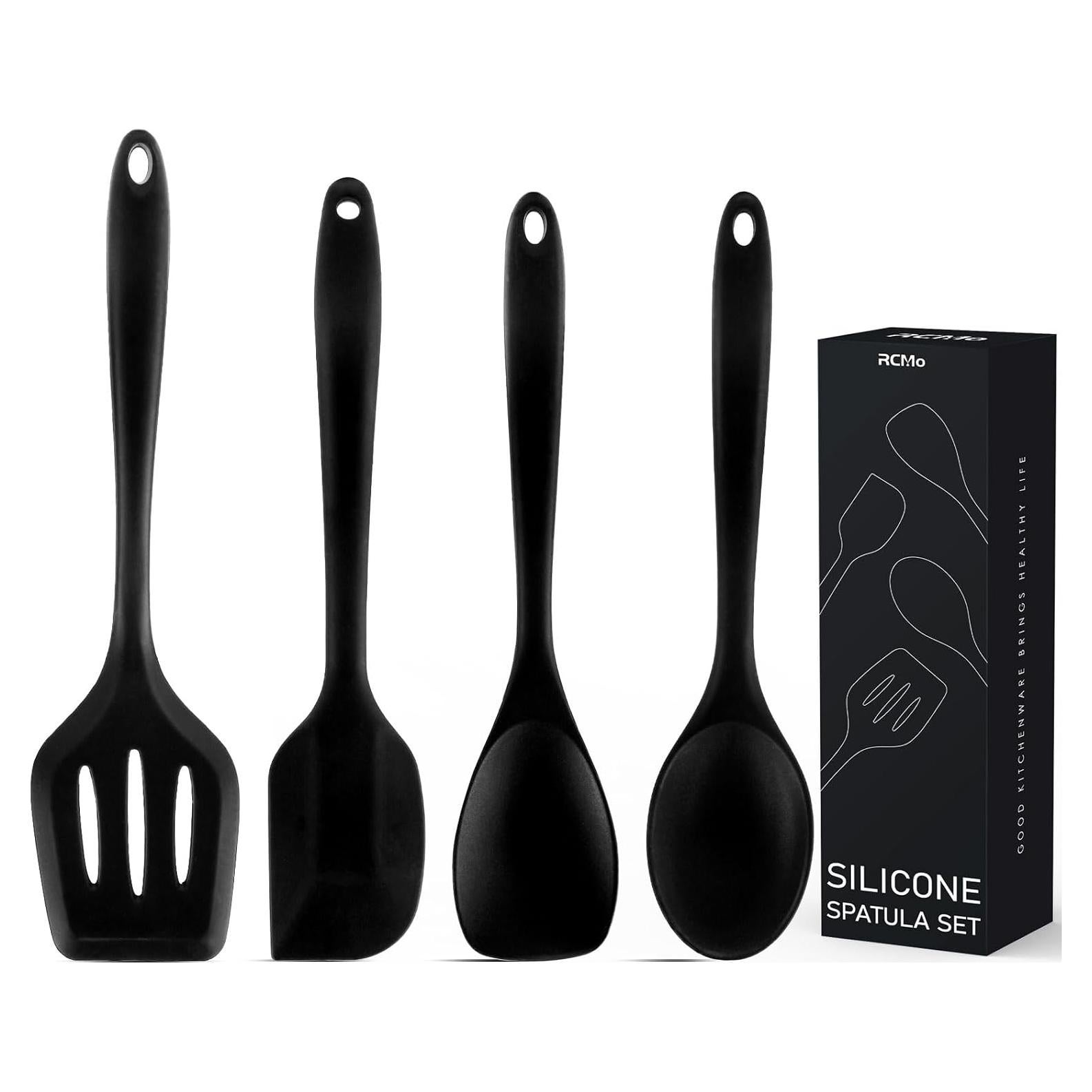 Juego de 4 Espátulas de Silicona RCMo - Resistente al Calor