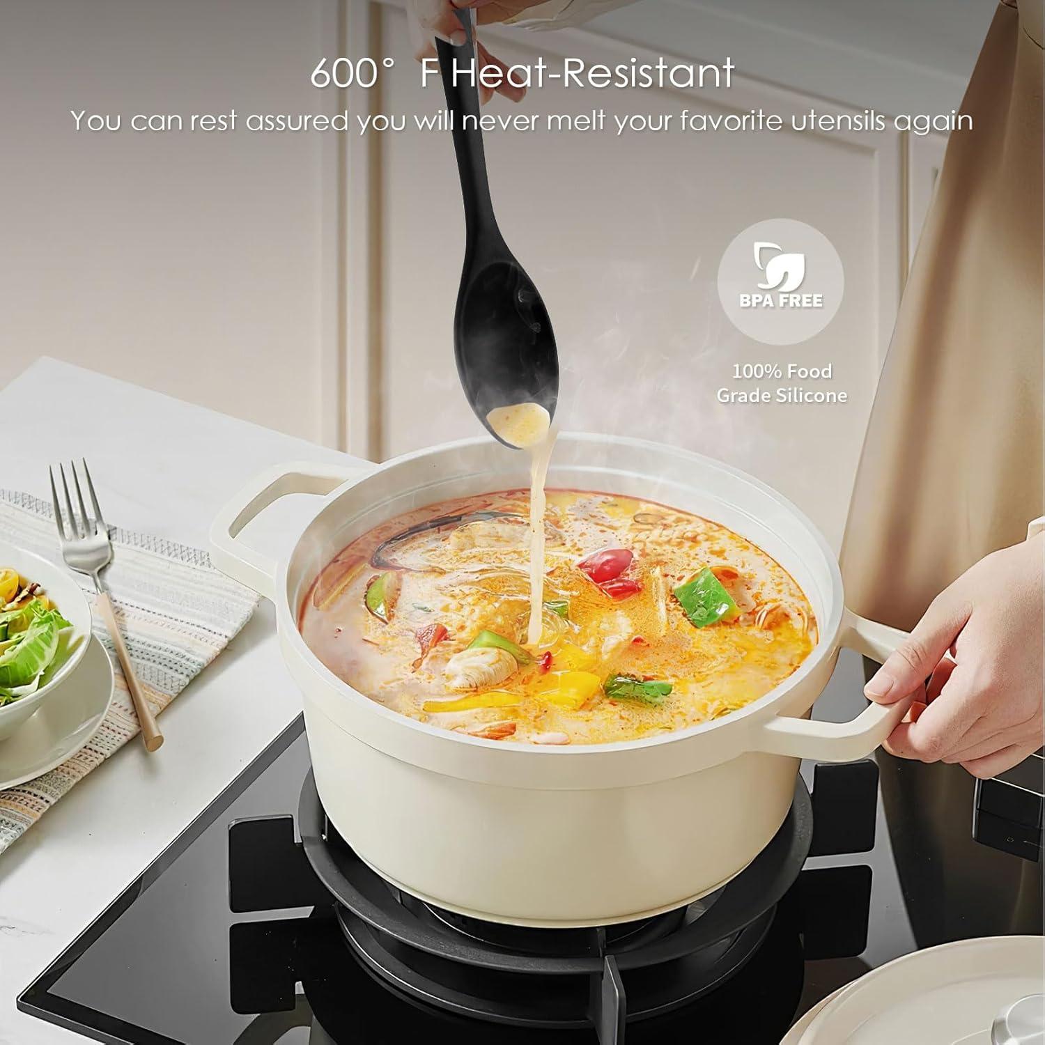 Juego de 4 Espátulas de Silicona RCMo - Resistente al Calor