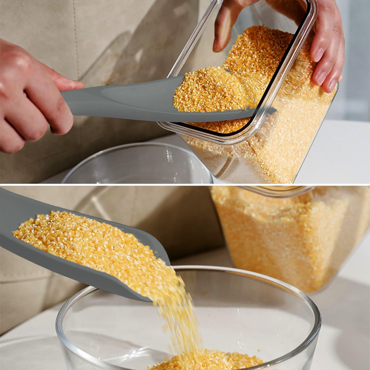 Cuchara Espátula de Silicona XiaoZu 32 cm Gris 2 Pzs Libre BPA