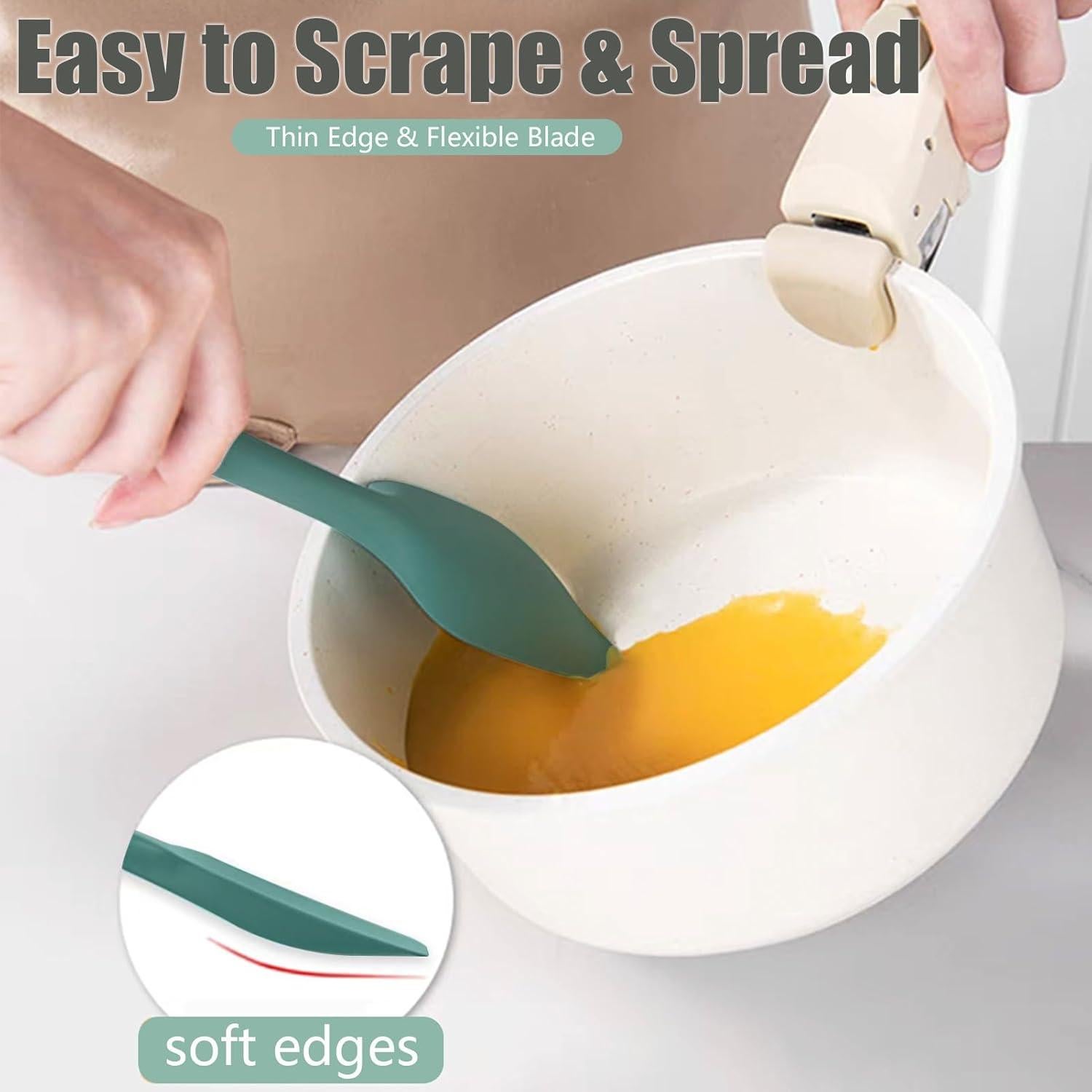 Set de 4 Espátulas de Silicona TOTDTDA Resistentes al Calor