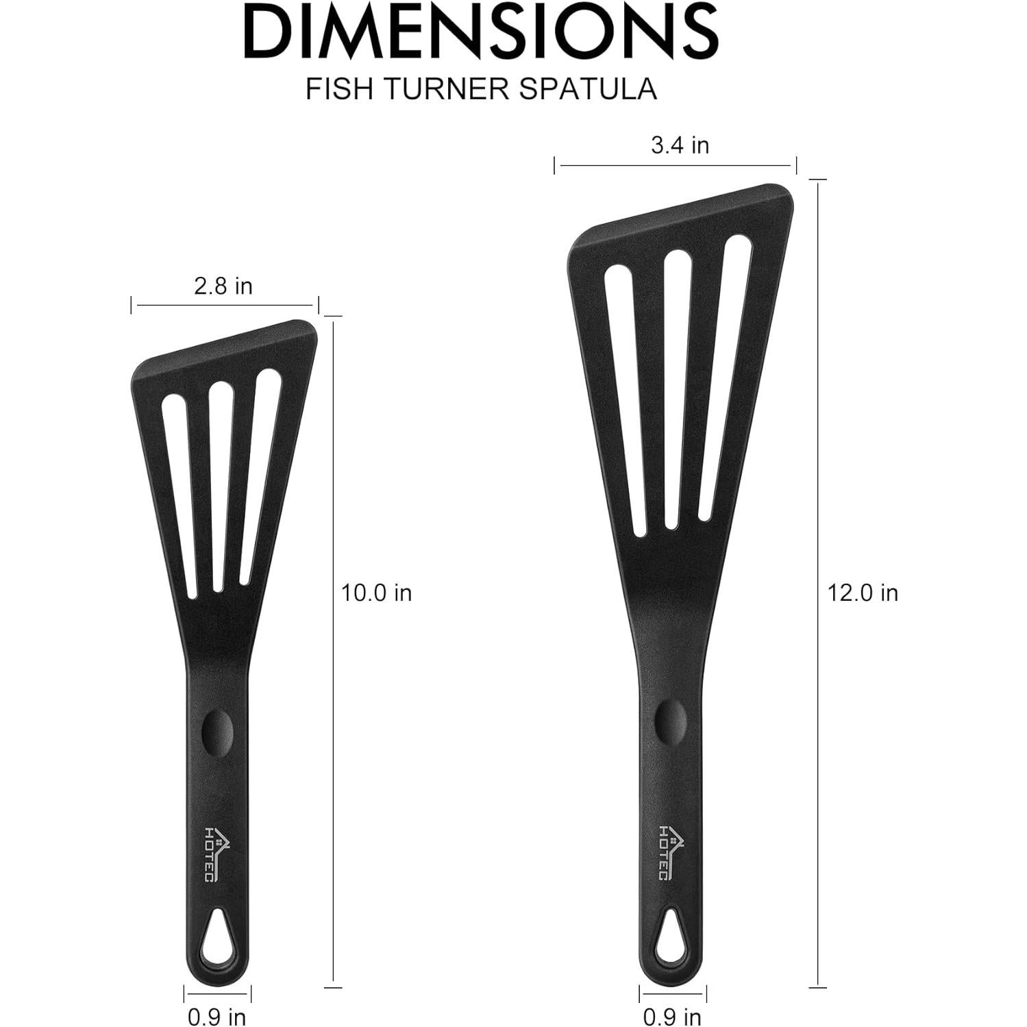 Set de Espátulas Ranuradas de Silicona HOTEC - 2 Piezas