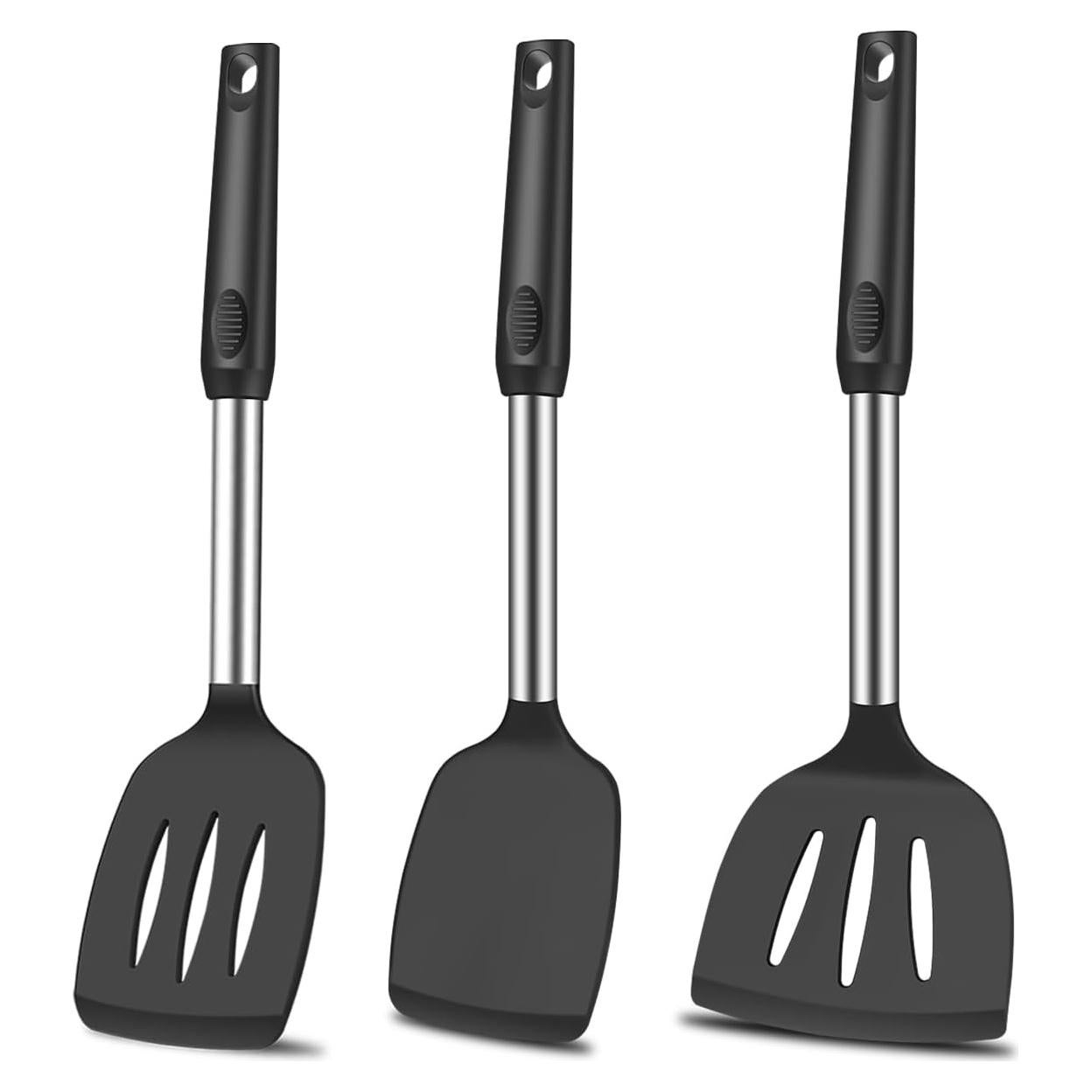 Juego de 3 Espátulas de Silicona KLAQQED Resistente al Calor
