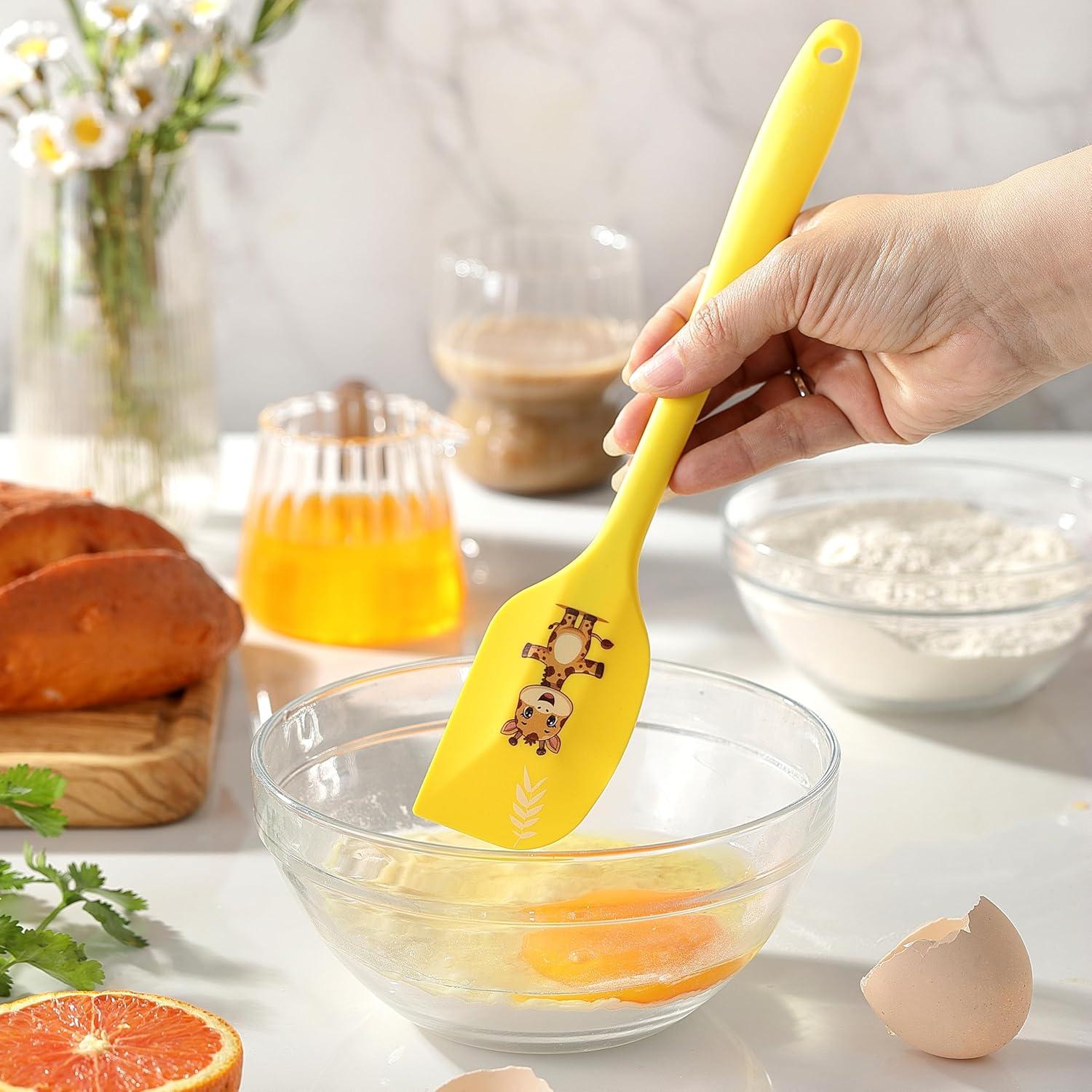 Juego de Espátulas de Silicona DQELFA 5 Piezas Multicolores