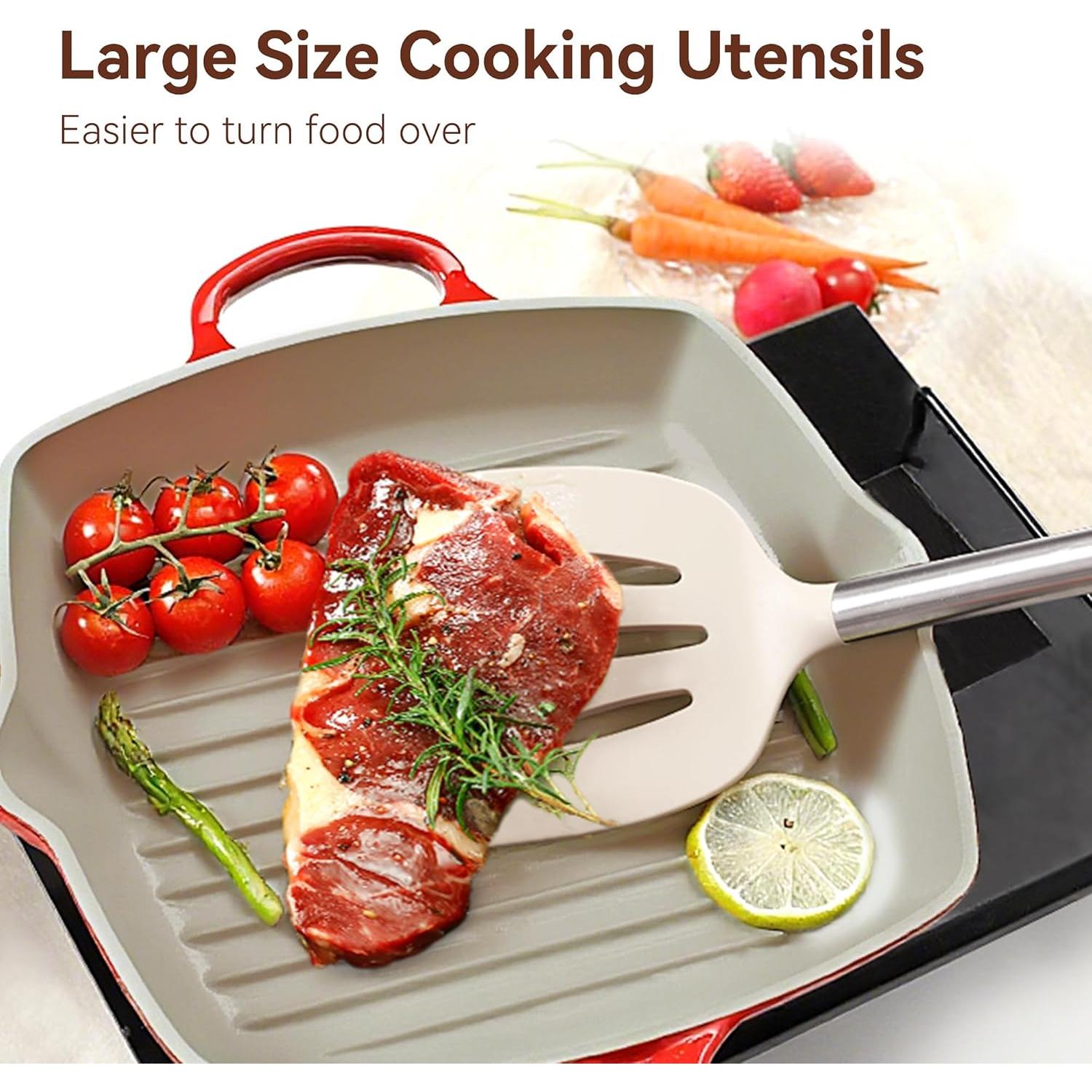 Juego de Utensilios de Cocina NCUE 35 Piezas Silicona Acero