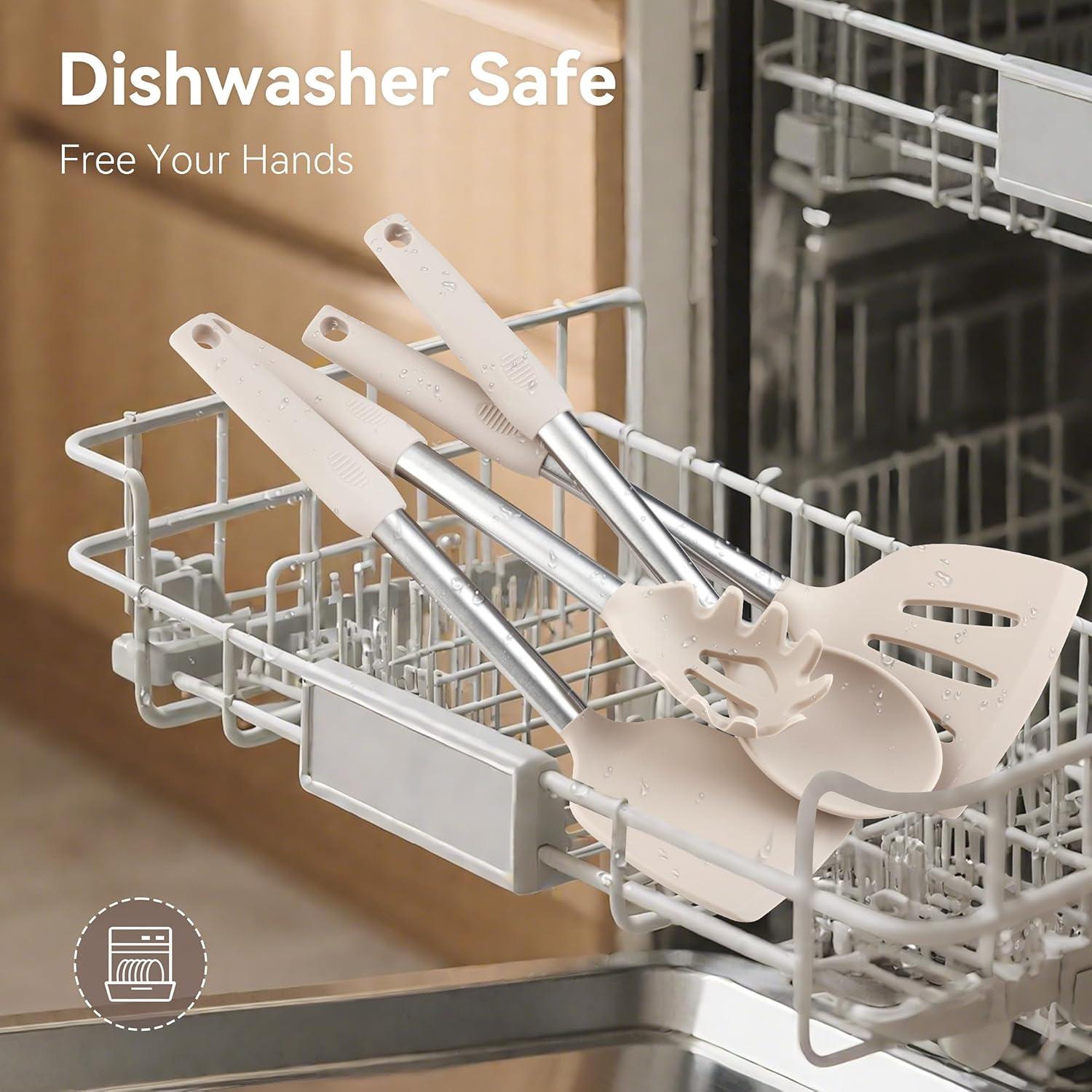 Juego de Utensilios de Cocina NCUE 35 Piezas Silicona Acero