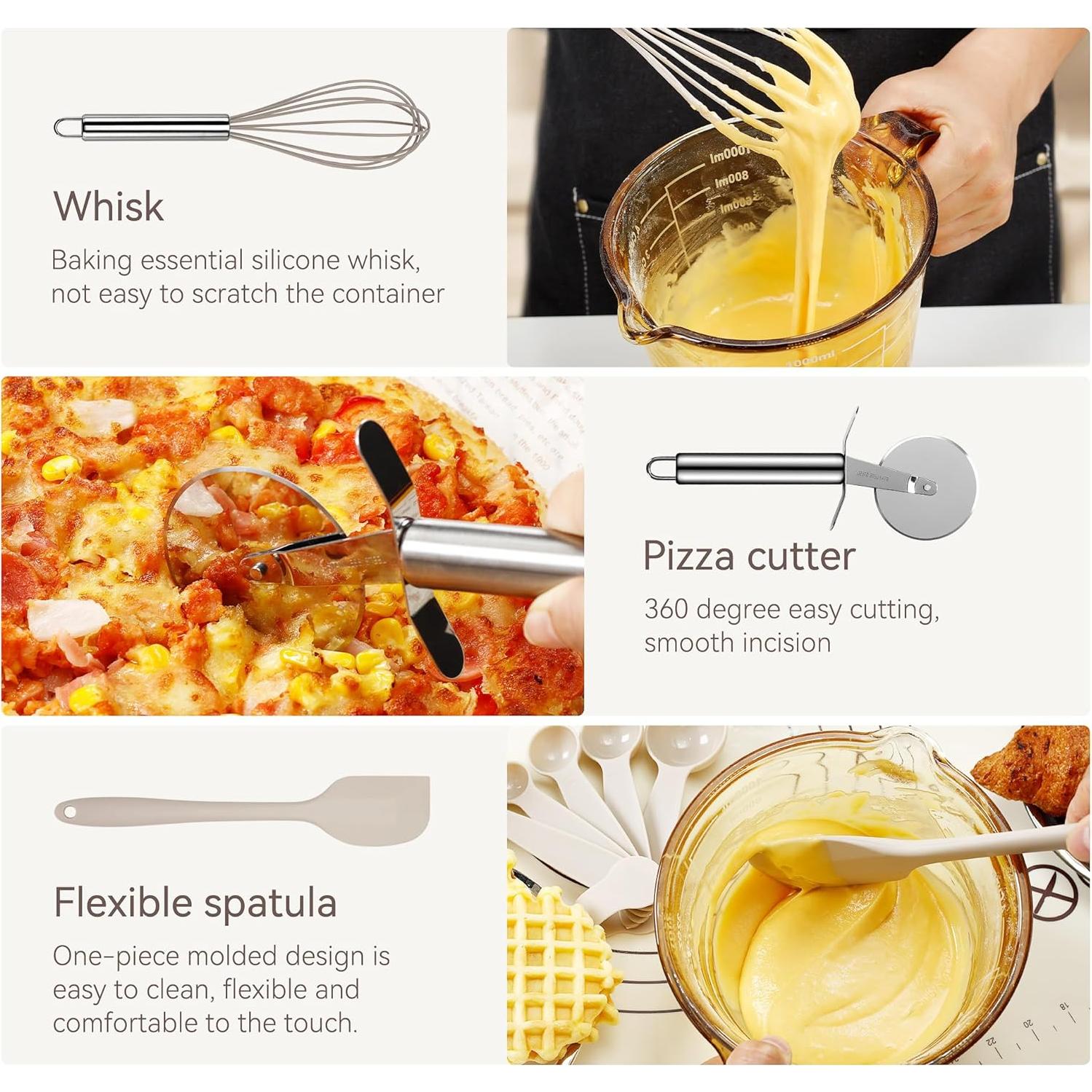 Juego de Utensilios de Cocina NCUE 35 Piezas Silicona Acero