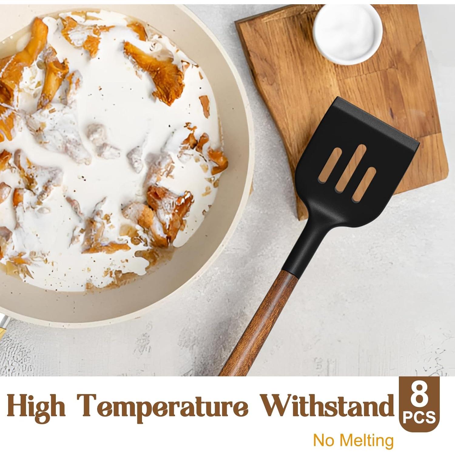 Juego de Utensilios de Cocina de Silicona Umite Chef 8 Piezas