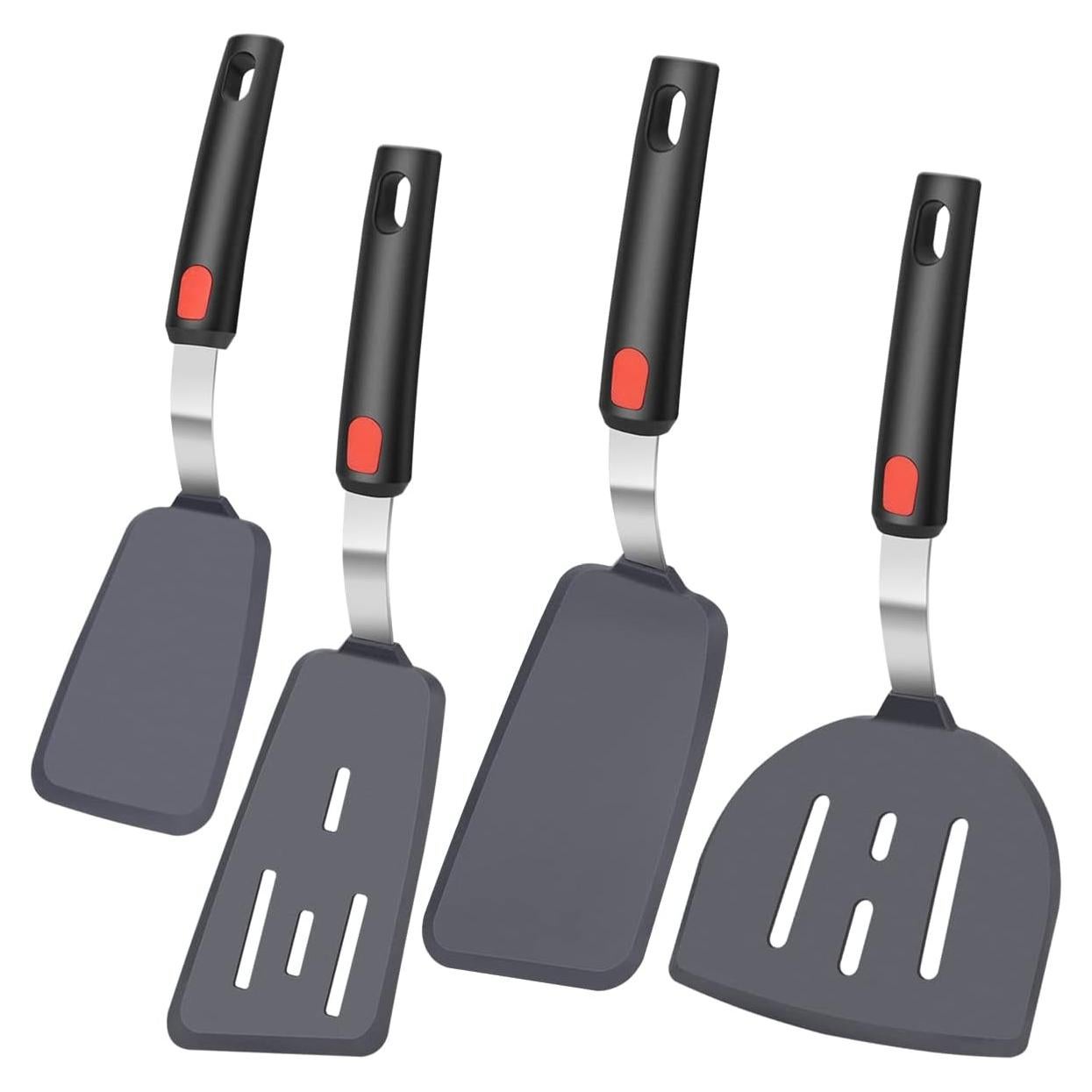 Juego de 4 Espátulas de Silicona KLAQQED Resistentes al Calor