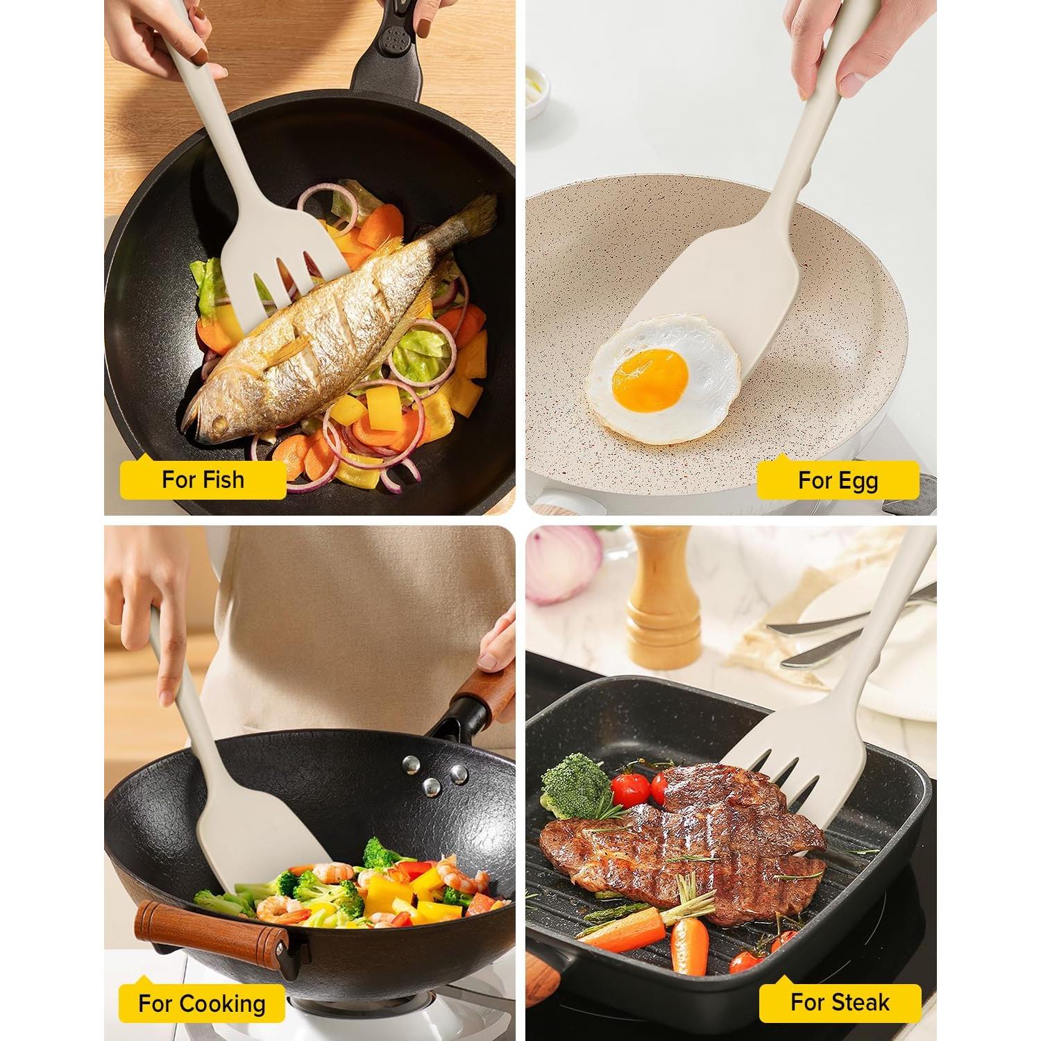 Juego de 2 Espátulas de Silicona BUNDLEPRO Antiadherentes