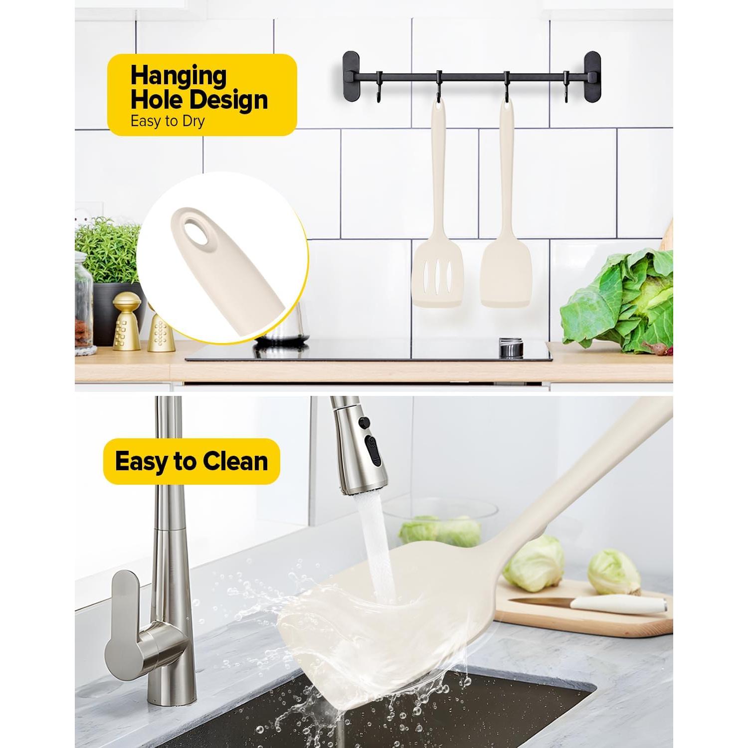 Juego de 2 Espátulas de Silicona BUNDLEPRO Antiadherentes