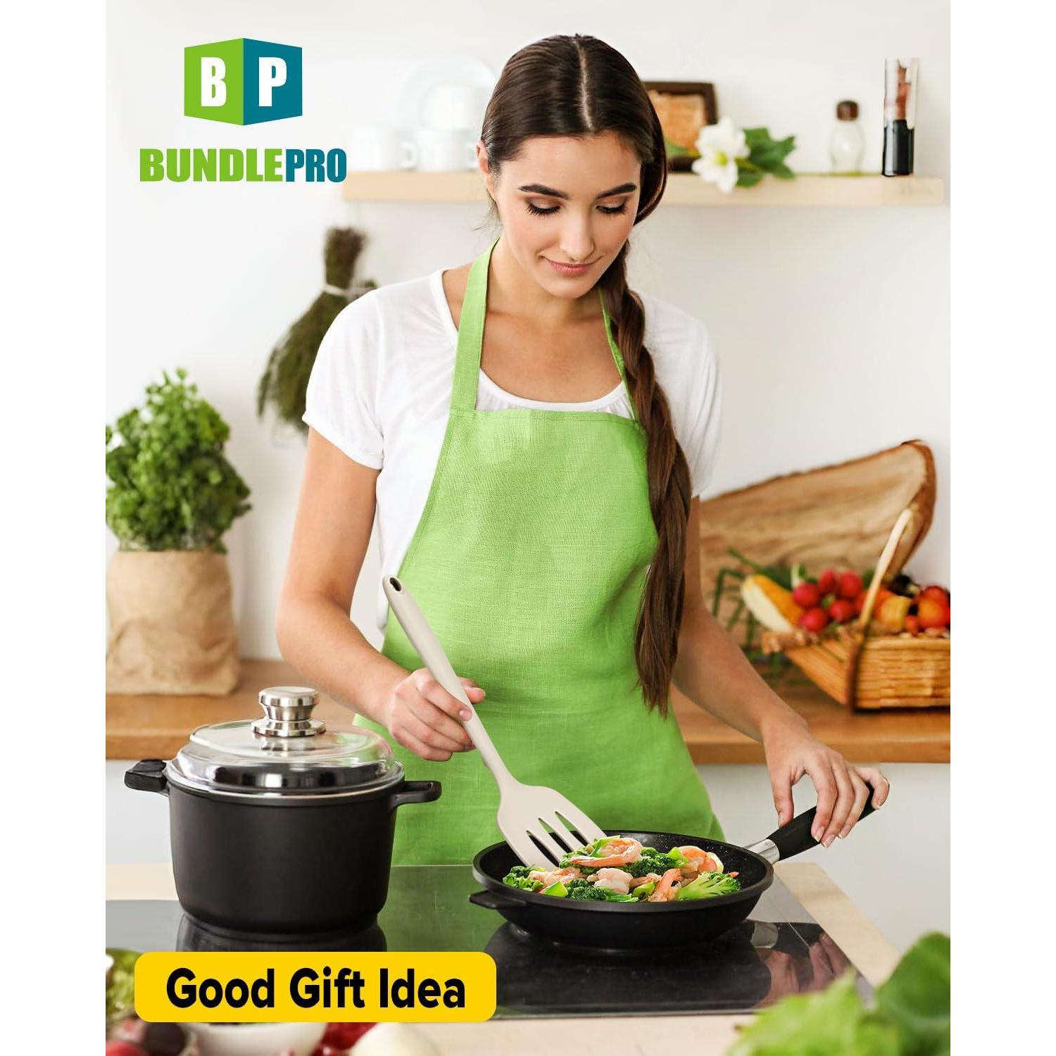 Juego de 2 Espátulas de Silicona BUNDLEPRO Antiadherentes