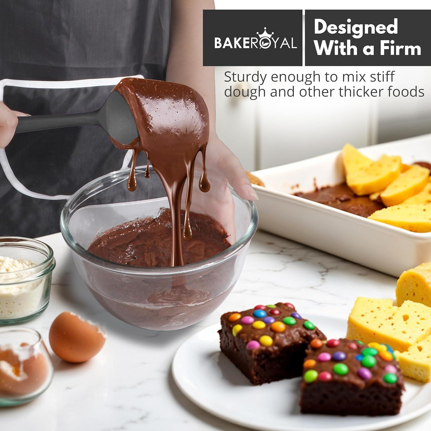 Juego de Espátulas de Silicona Bake Royal - 4 Piezas Resistentes al Calor 315.6°C