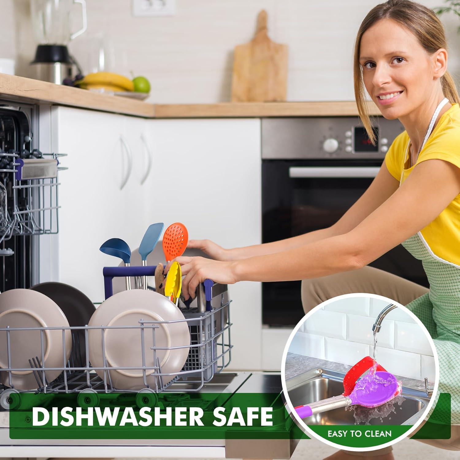 Juego de Utensilios de Cocina HOTEC 14pcs Silicona Multicolor