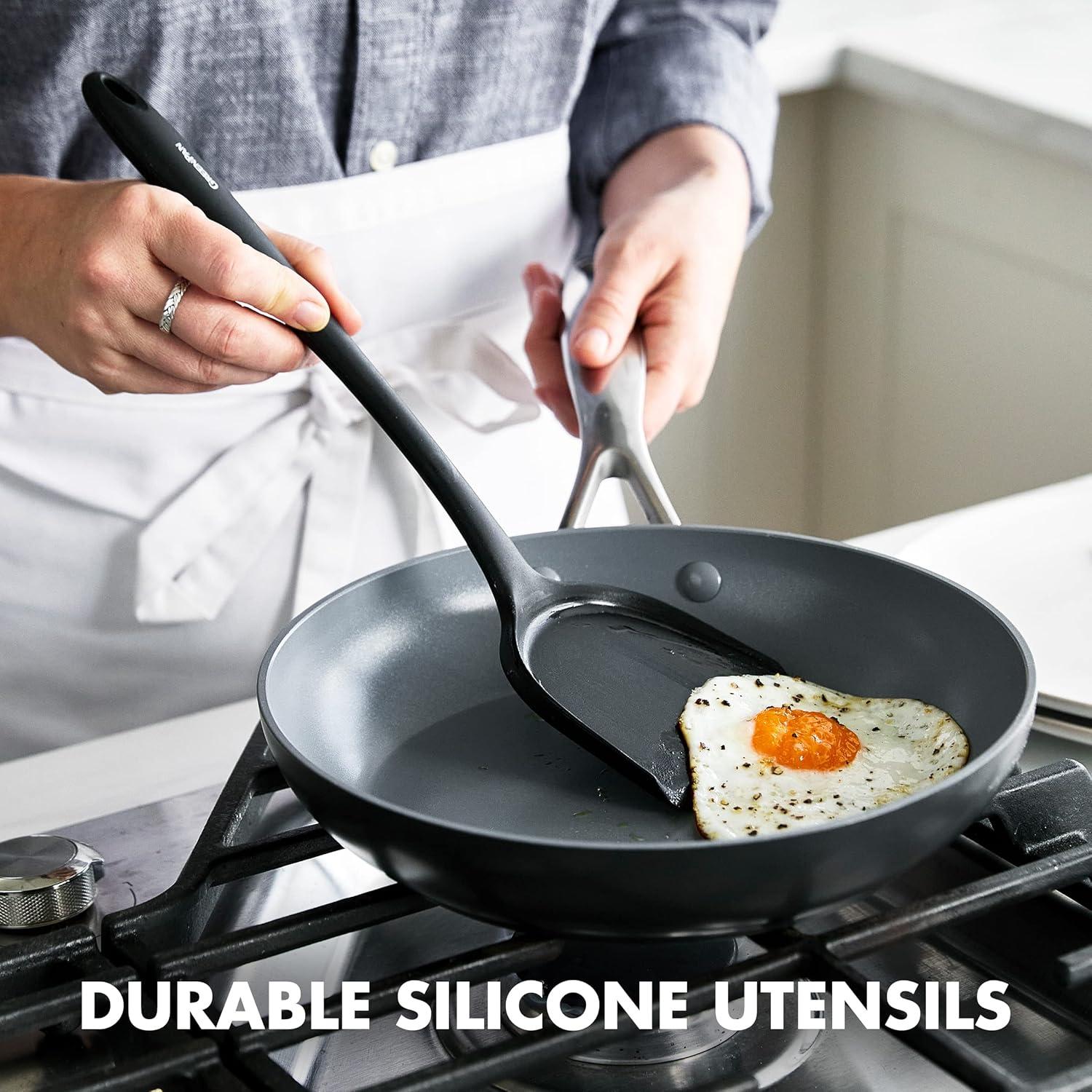 Juego de Utensilios de Cocina 5 Piezas GreenPan Silicona Negra