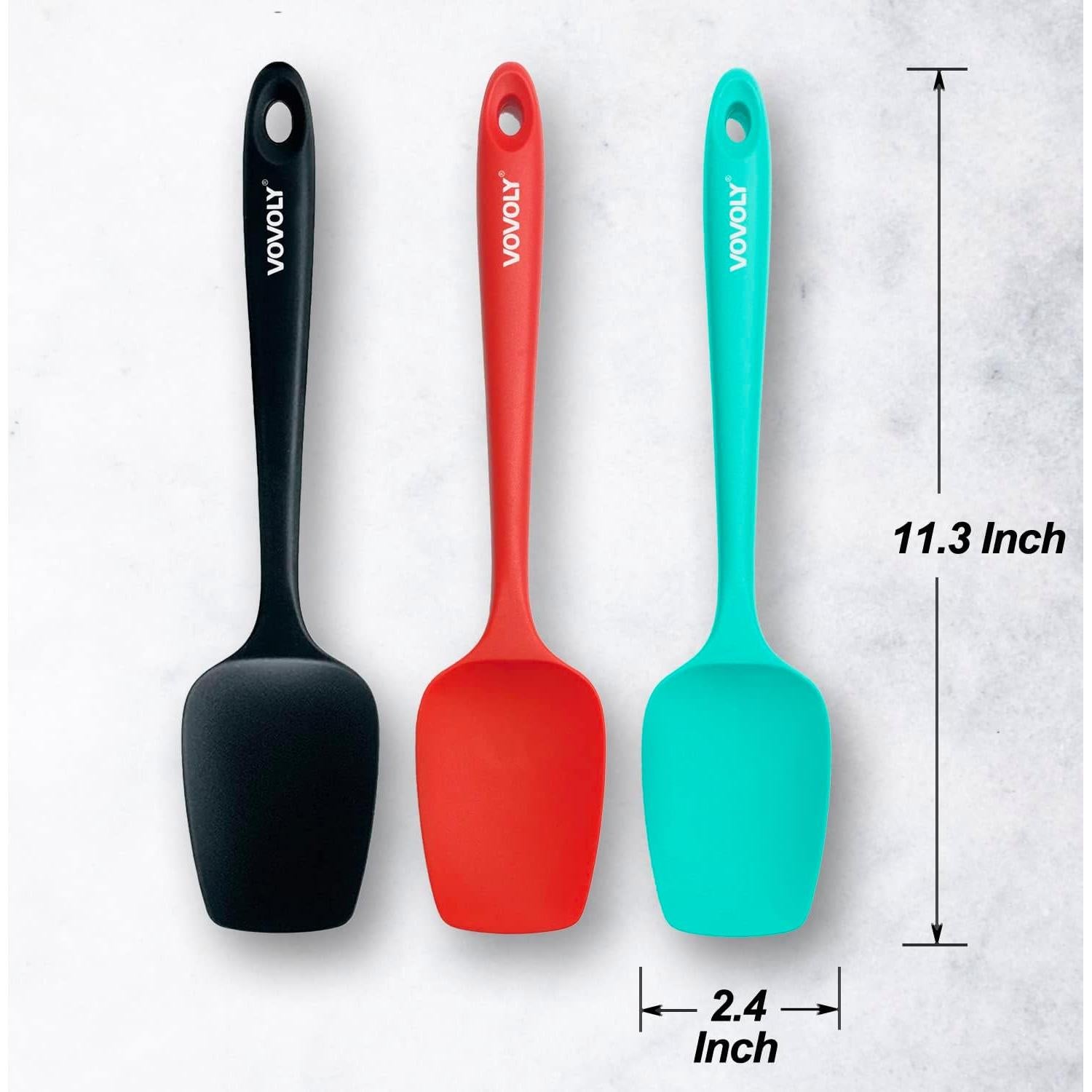 Juego de Espátulas de Silicona Vovoly 3 Piezas Multicolor