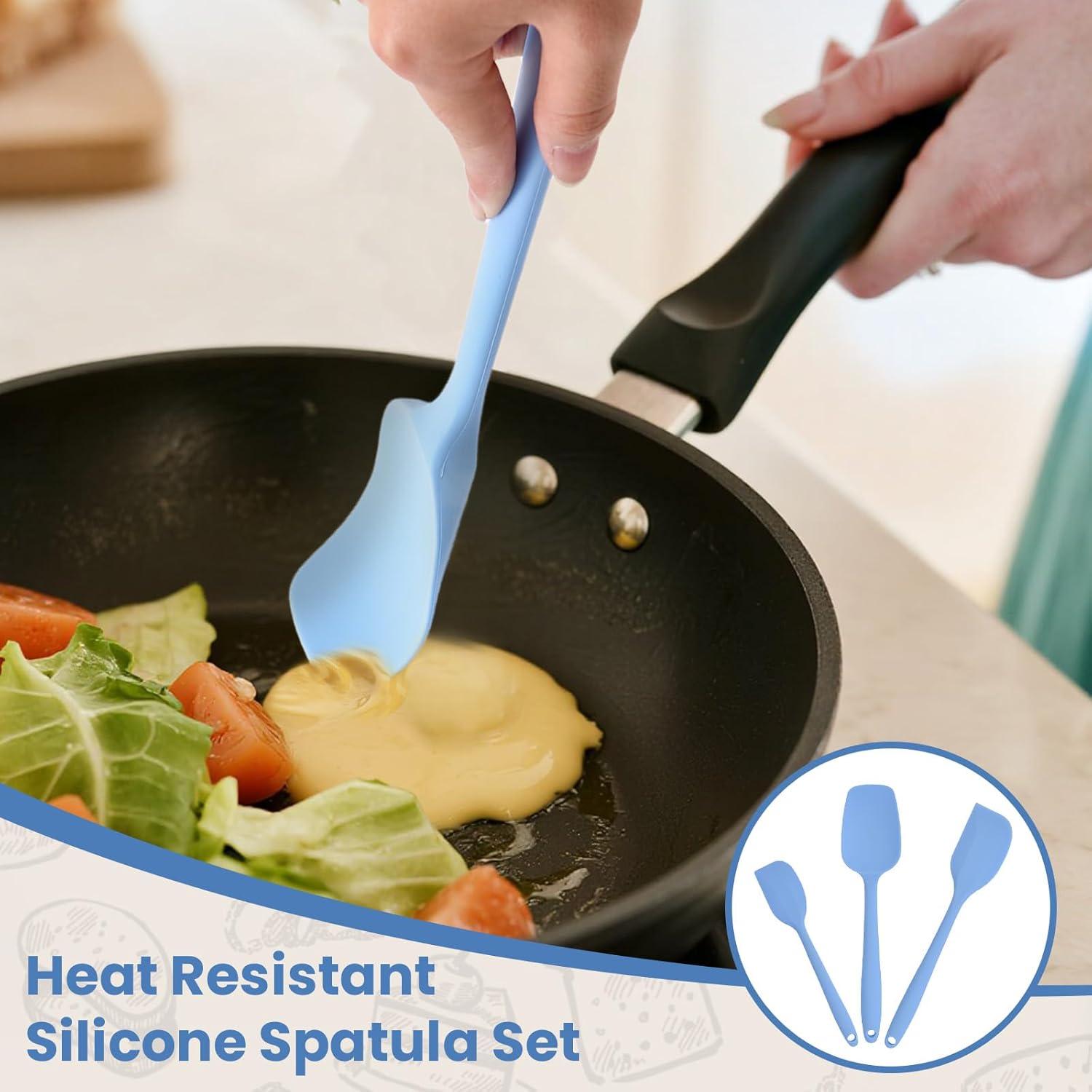 Juego de Espátulas de Silicona Verwohnt 3 Piezas Azul