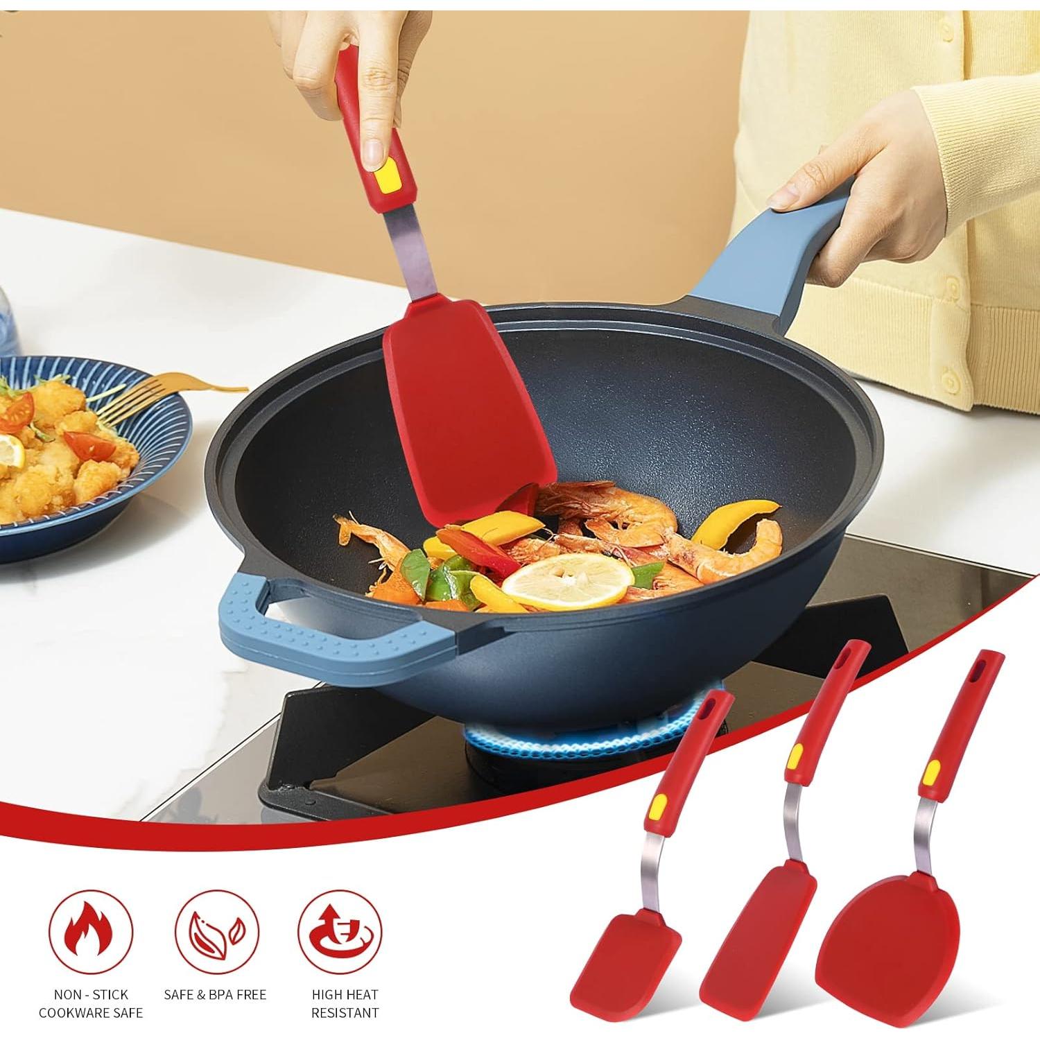 Juego de 3 Espátulas de Silicona Collfa Resistente al Calor