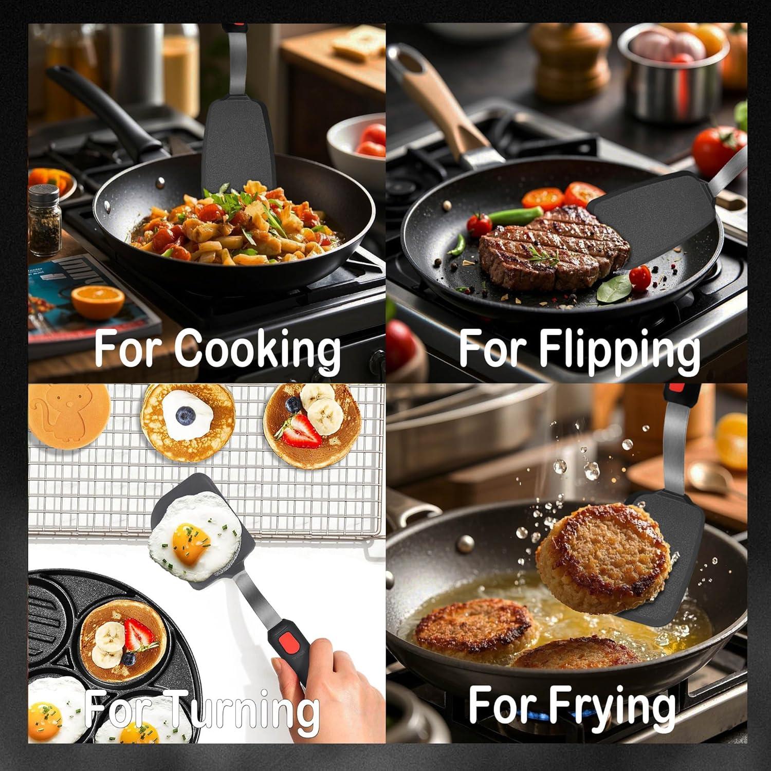 Juego de Espátulas de Silicona BodiCal 2 Piezas Resistente al Calor