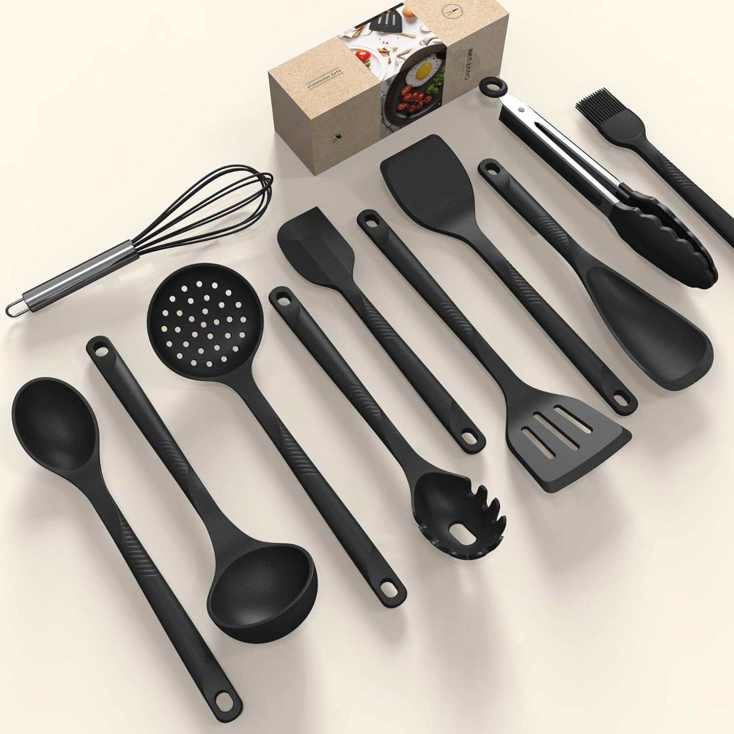 Juego de Utensilios de Cocina de Silicona USECANO - 10 Piezas
