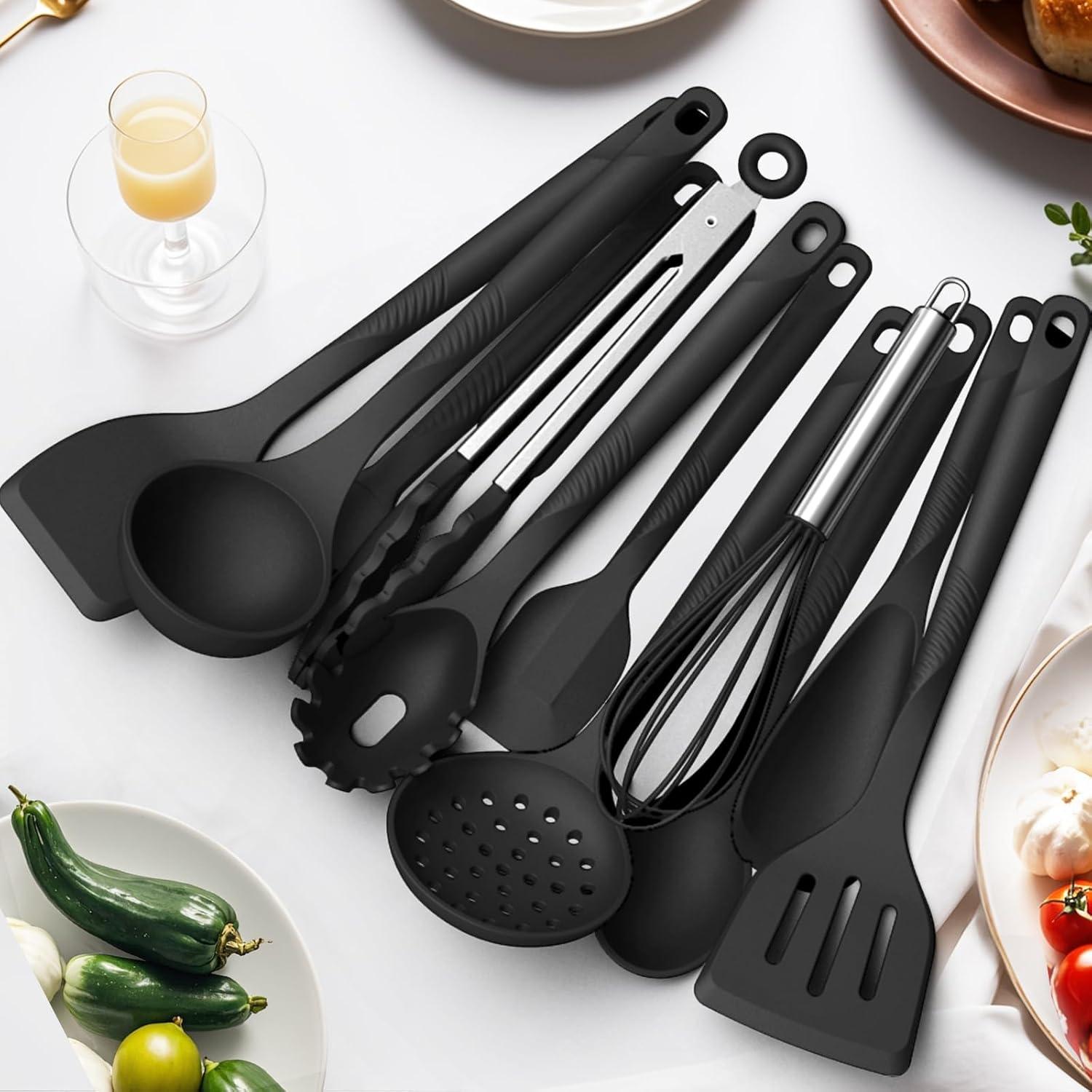 Juego de Utensilios de Cocina de Silicona USECANO - 10 Piezas