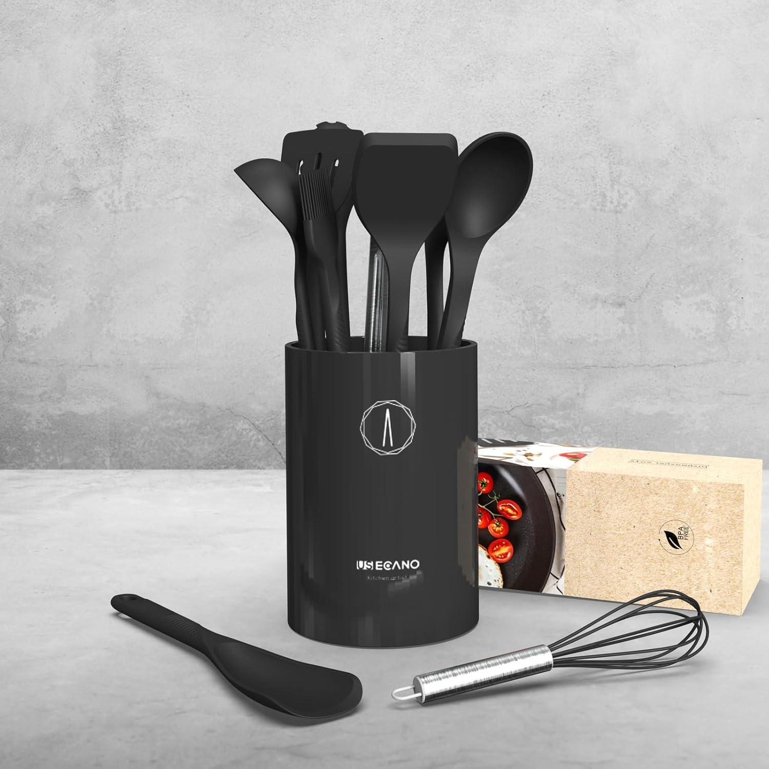 Juego de Utensilios de Cocina de Silicona USECANO - 10 Piezas