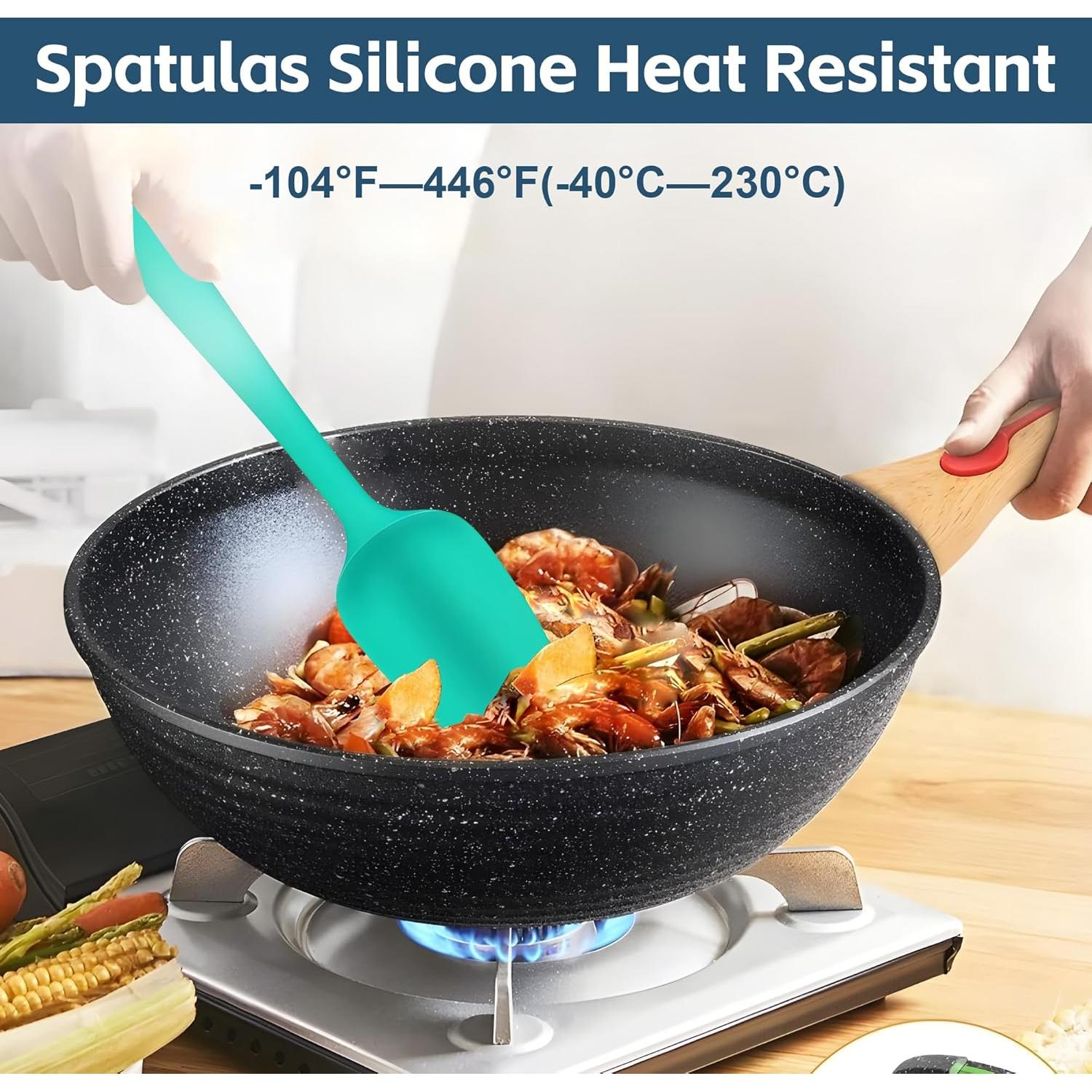 Conjunto de Espátulas de Silicona 5 Piezas Barsone Multicolor