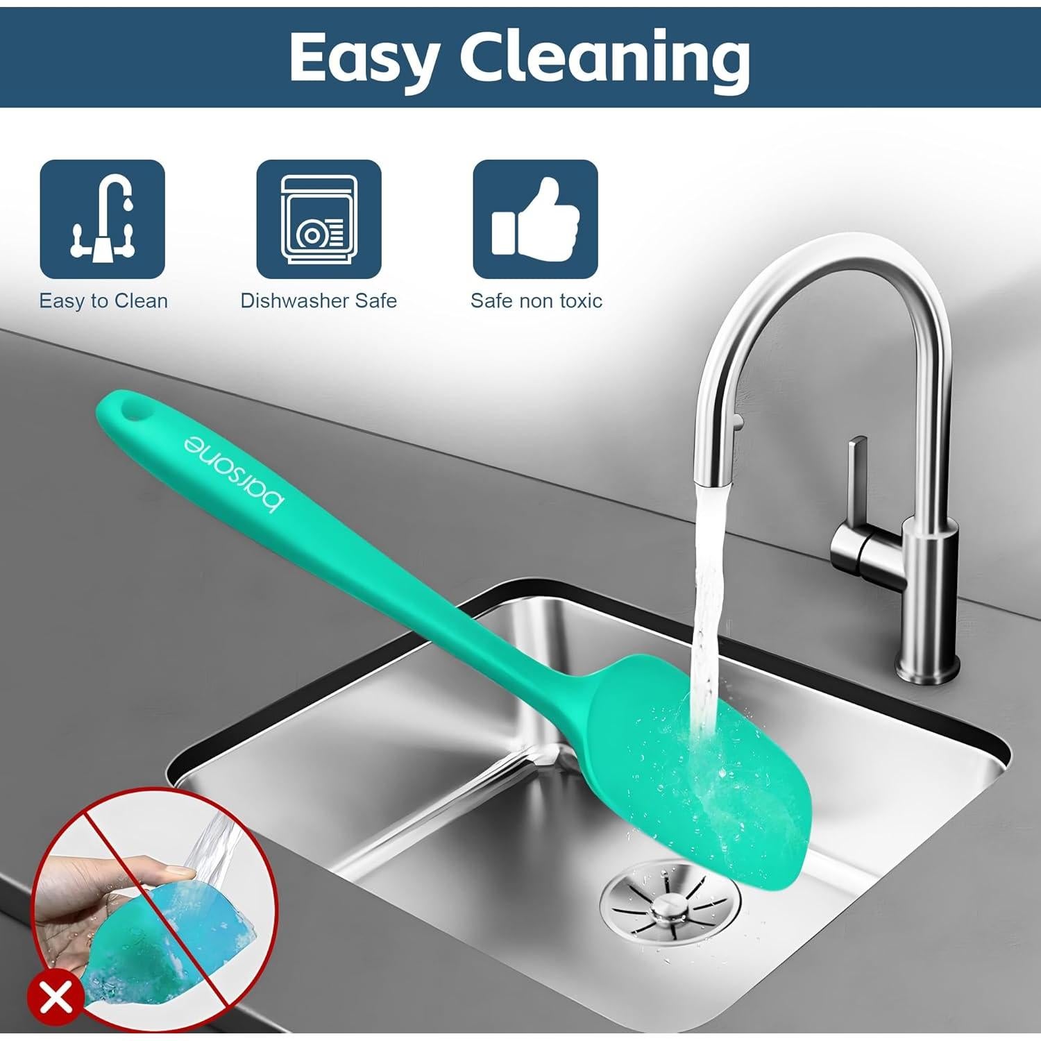 Conjunto de Espátulas de Silicona 5 Piezas Barsone Multicolor