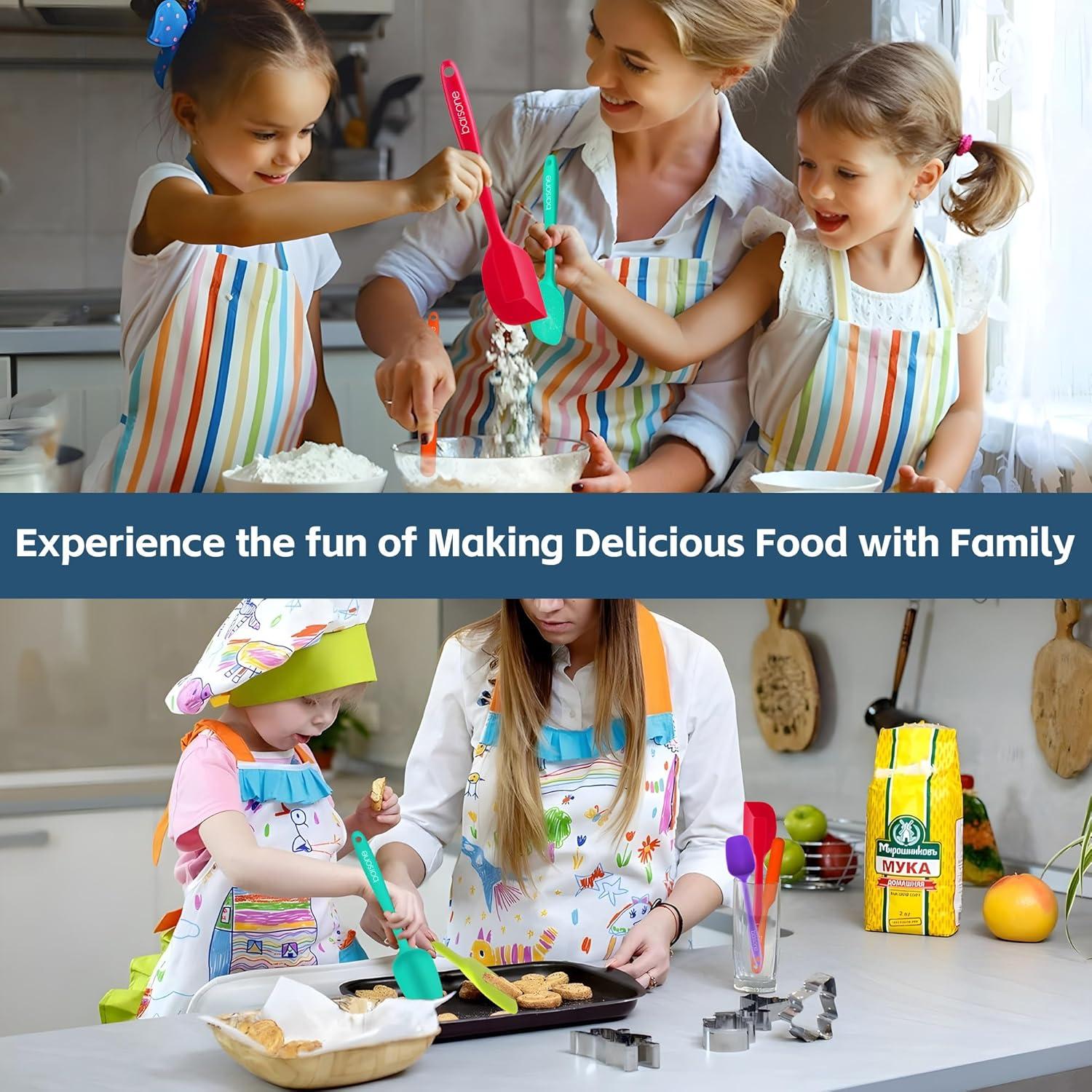 Conjunto de Espátulas de Silicona 5 Piezas Barsone Multicolor