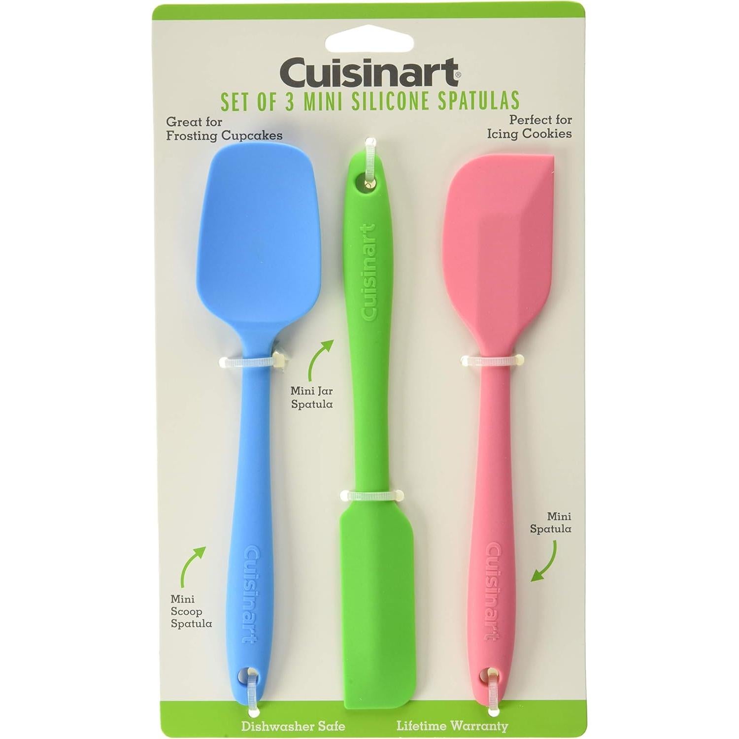 Juego de 3 Espátulas Mini Cuisinart de Silicón Multicolor