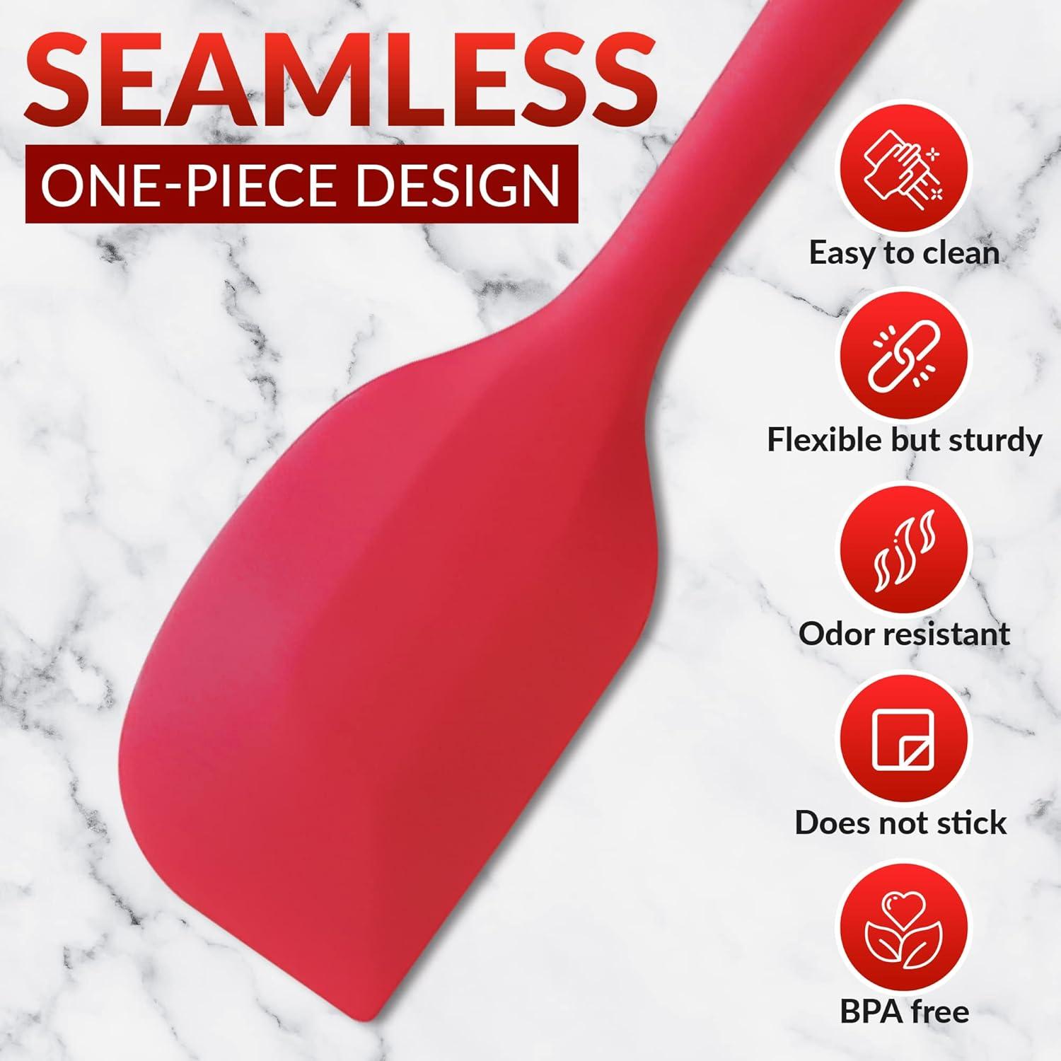 Juego de Espátulas de Silicona Masus 4 Piezas Resistente al Calor