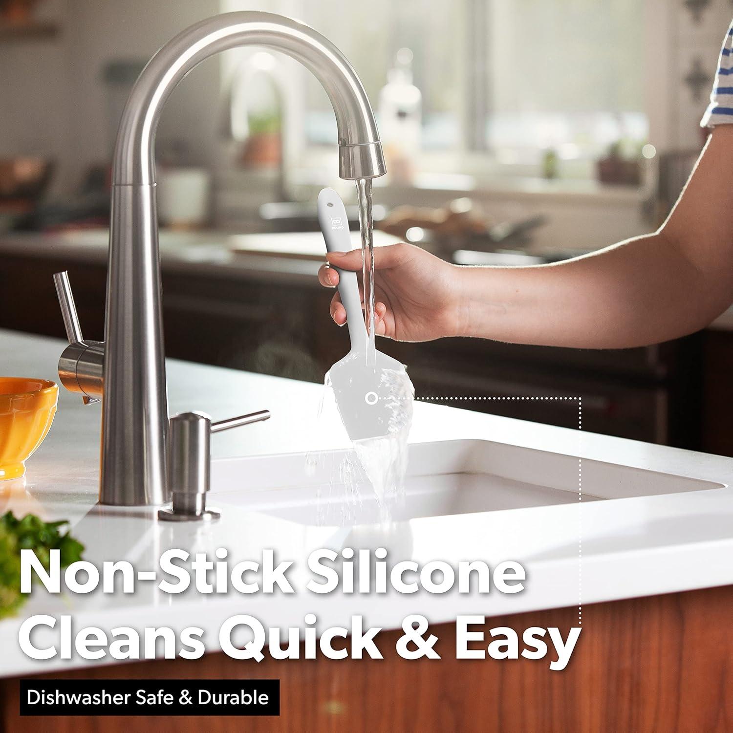 Conjunto de Espátulas de Silicona DI ORO - 3 Piezas Resistente al Calor