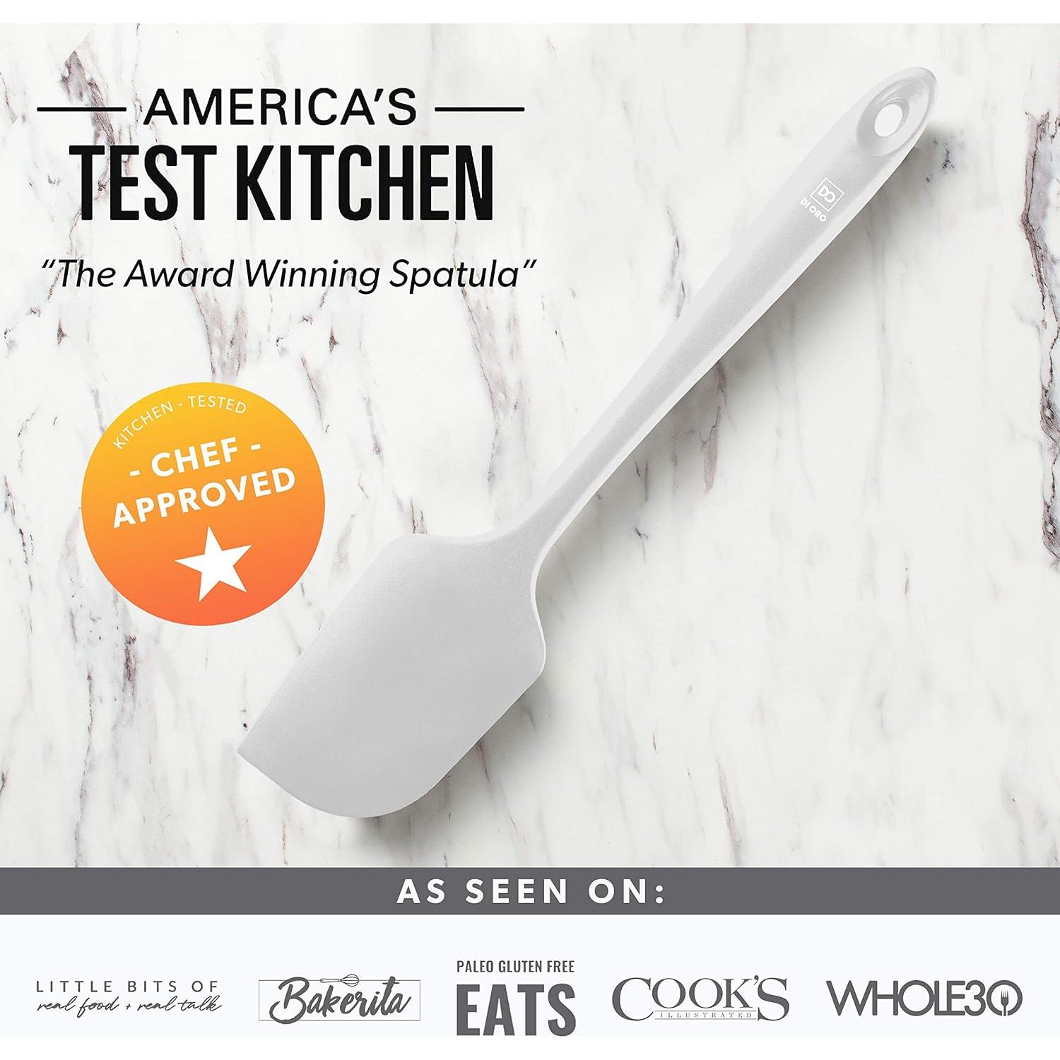 Conjunto de Espátulas de Silicona DI ORO - 3 Piezas Resistente al Calor