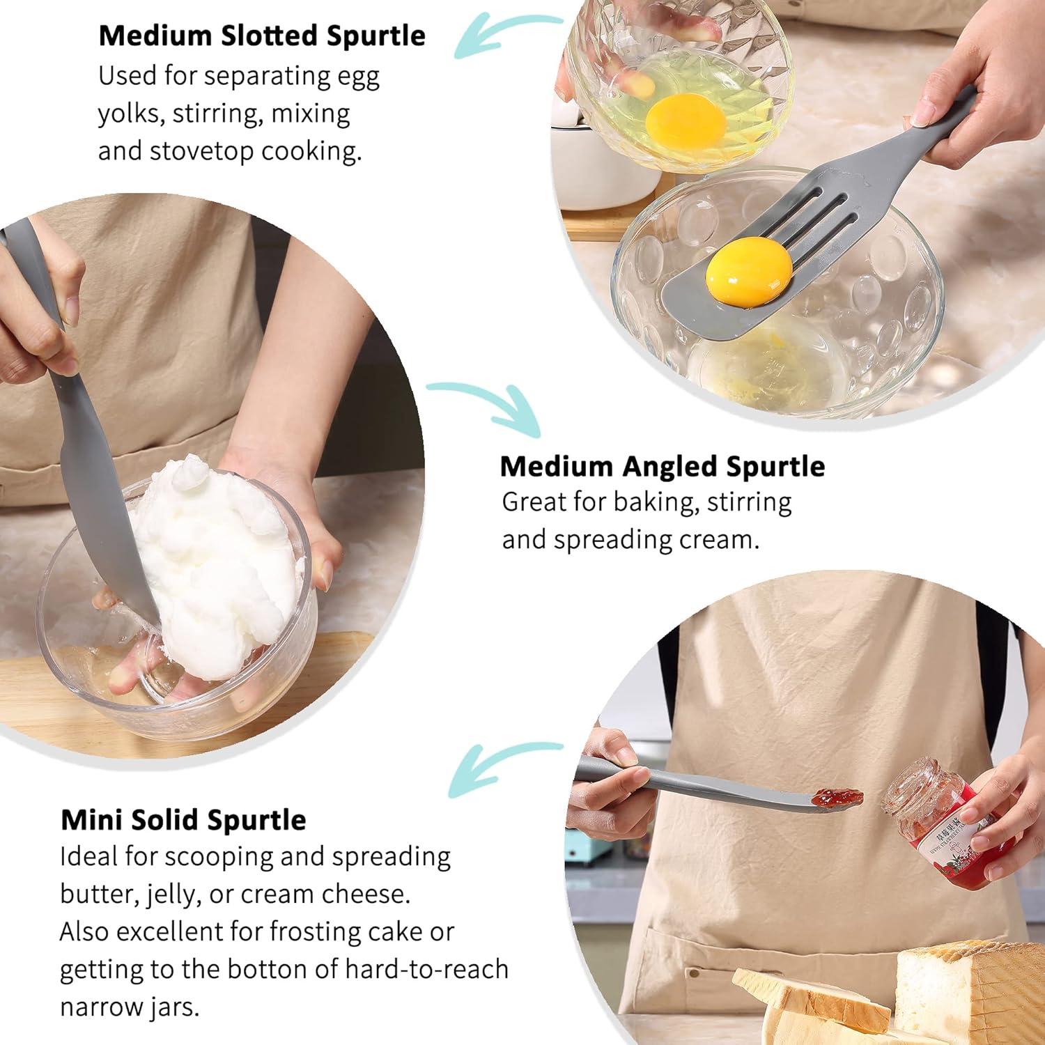 Juego de 4 Espátulas de Silicona Tongjude Resistente al Calor