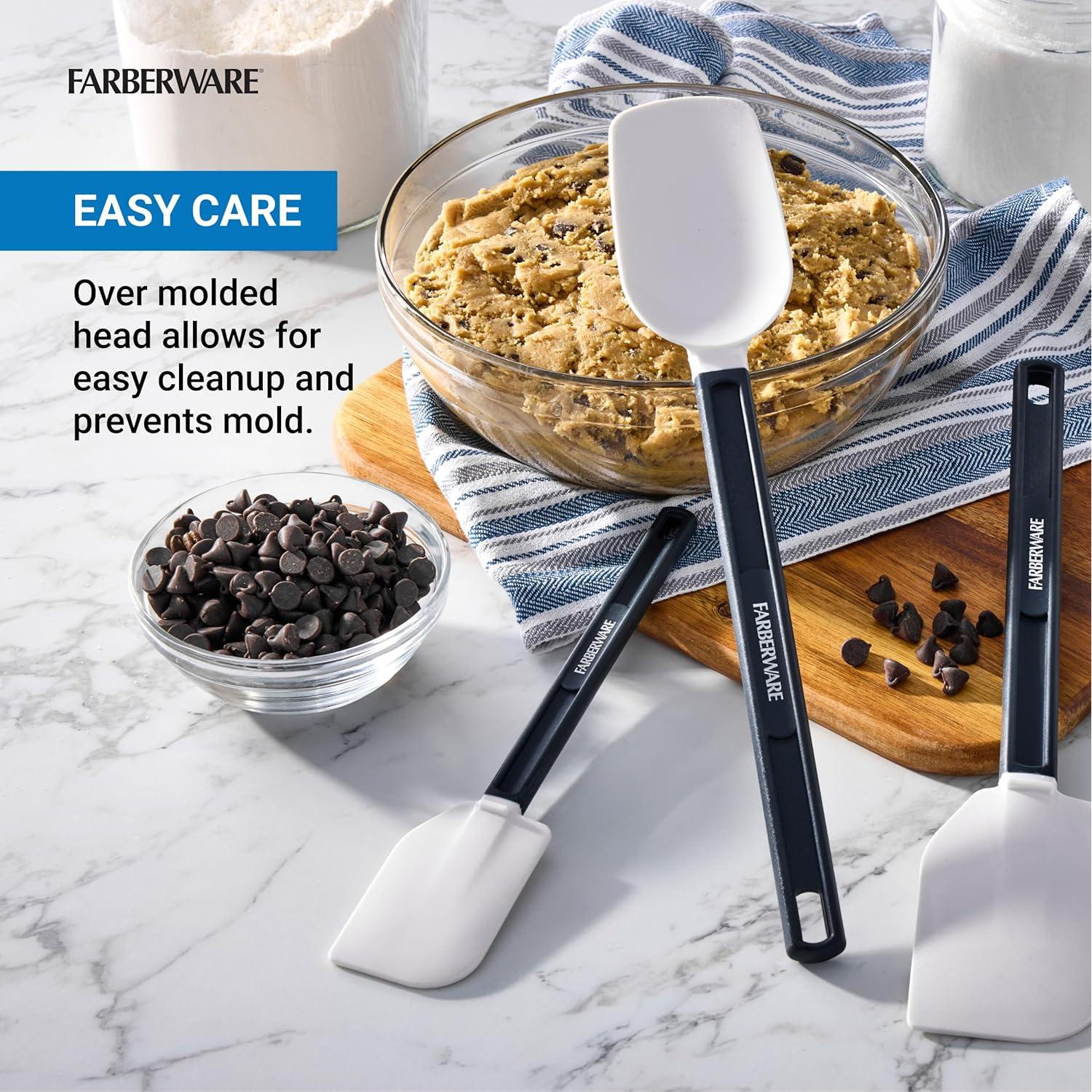 Juego de Espátulas de Silicona Pro 3 Piezas Farberware 25.4-38.1 cm