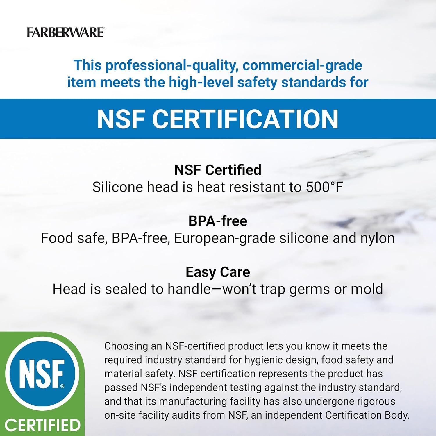 Juego de Espátulas de Silicona Pro 3 Piezas Farberware 25.4-38.1 cm