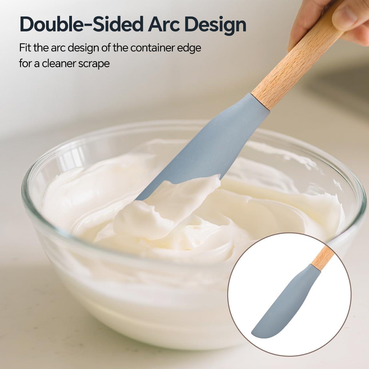 Juego de 5 espátulas de silicona SiypWok azul niebla