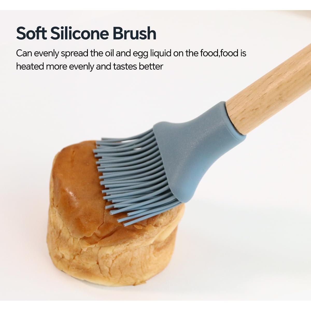 Juego de 5 espátulas de silicona SiypWok azul niebla